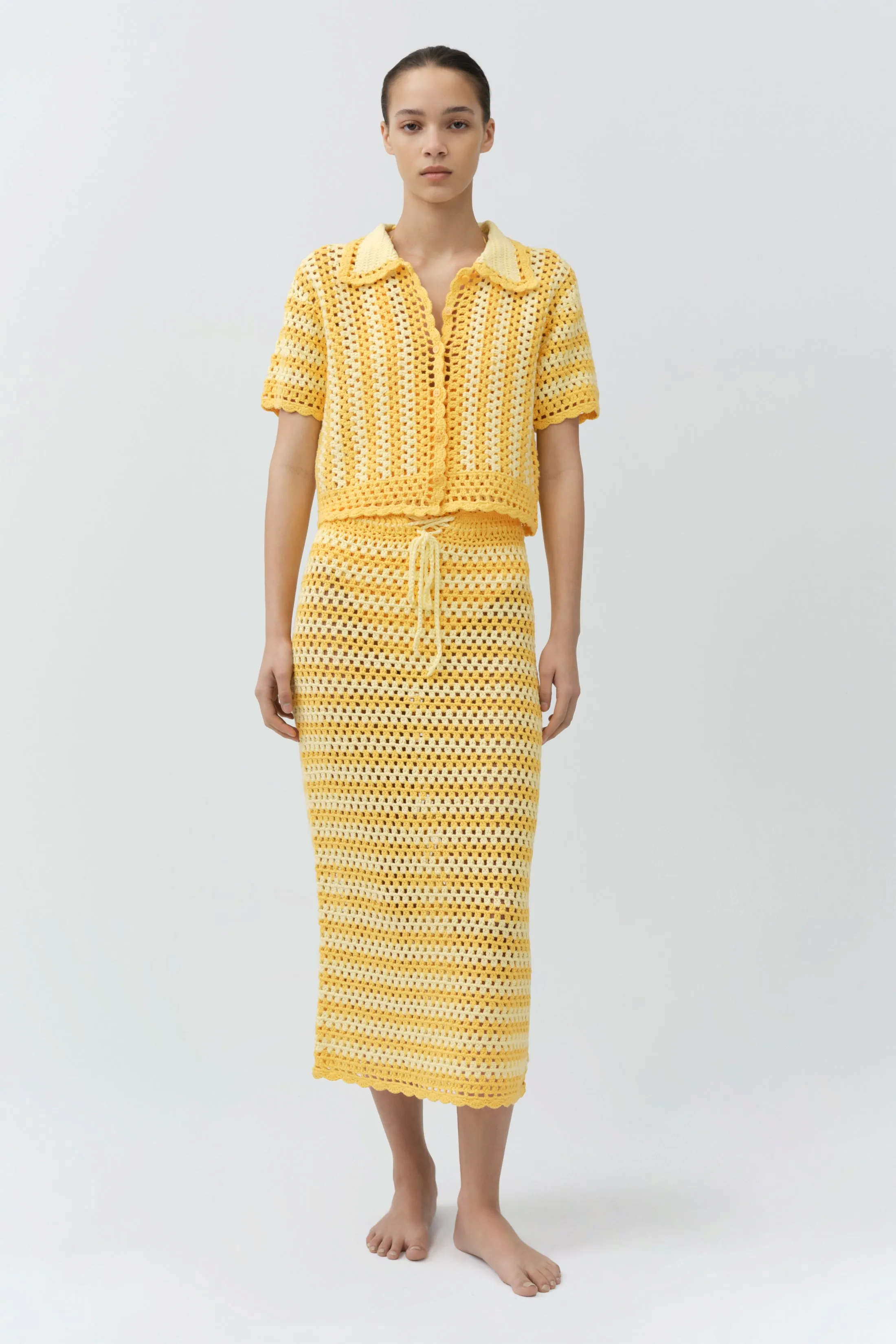 Stanton Crochet Camp Shirt sold by Simkhai product image thumbnail 2