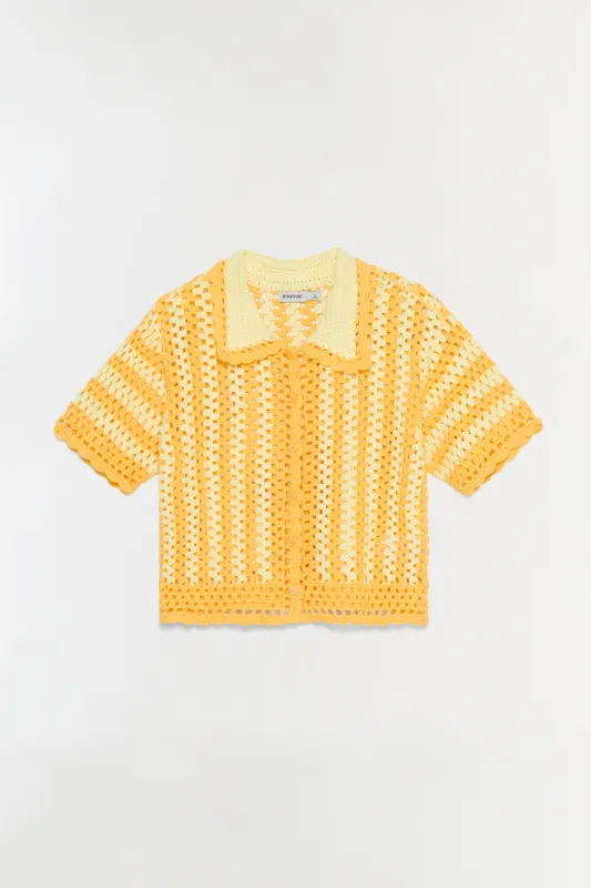 Stanton Crochet Camp Shirt made by Simkhai