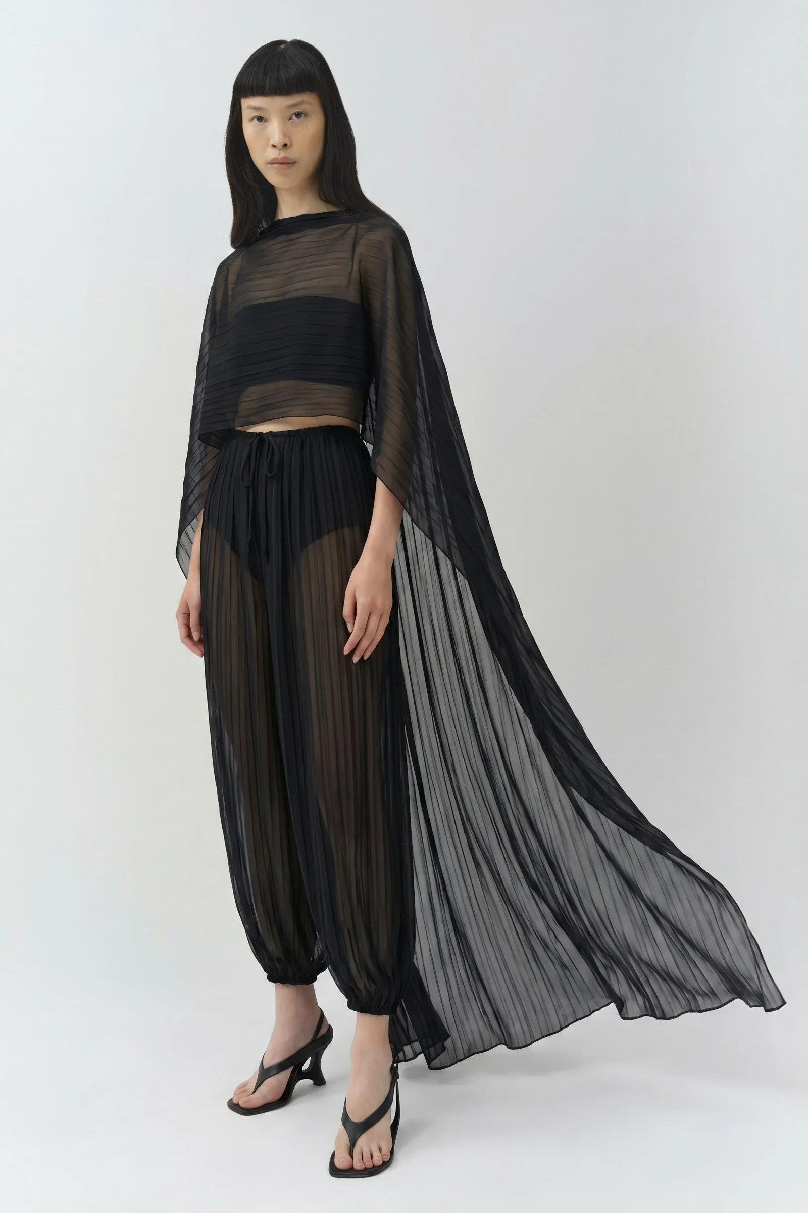Genoa Crinkle Jersey Cape sold by Simkhai product image thumbnail 4