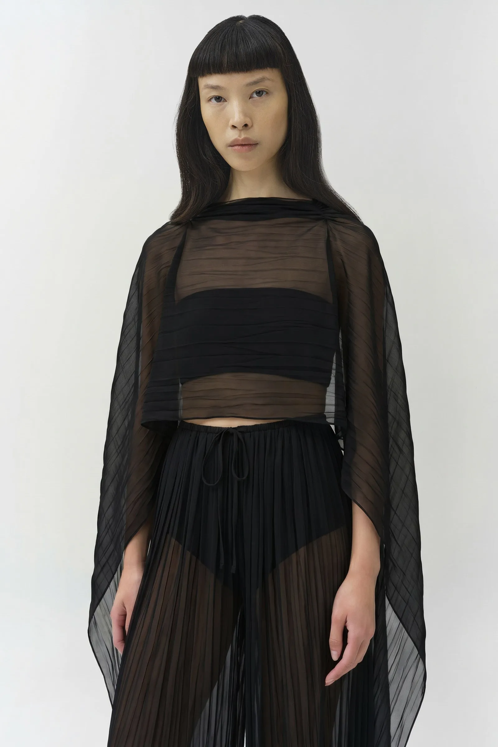 Genoa Crinkle Jersey Cape sold by Simkhai product image thumbnail 3