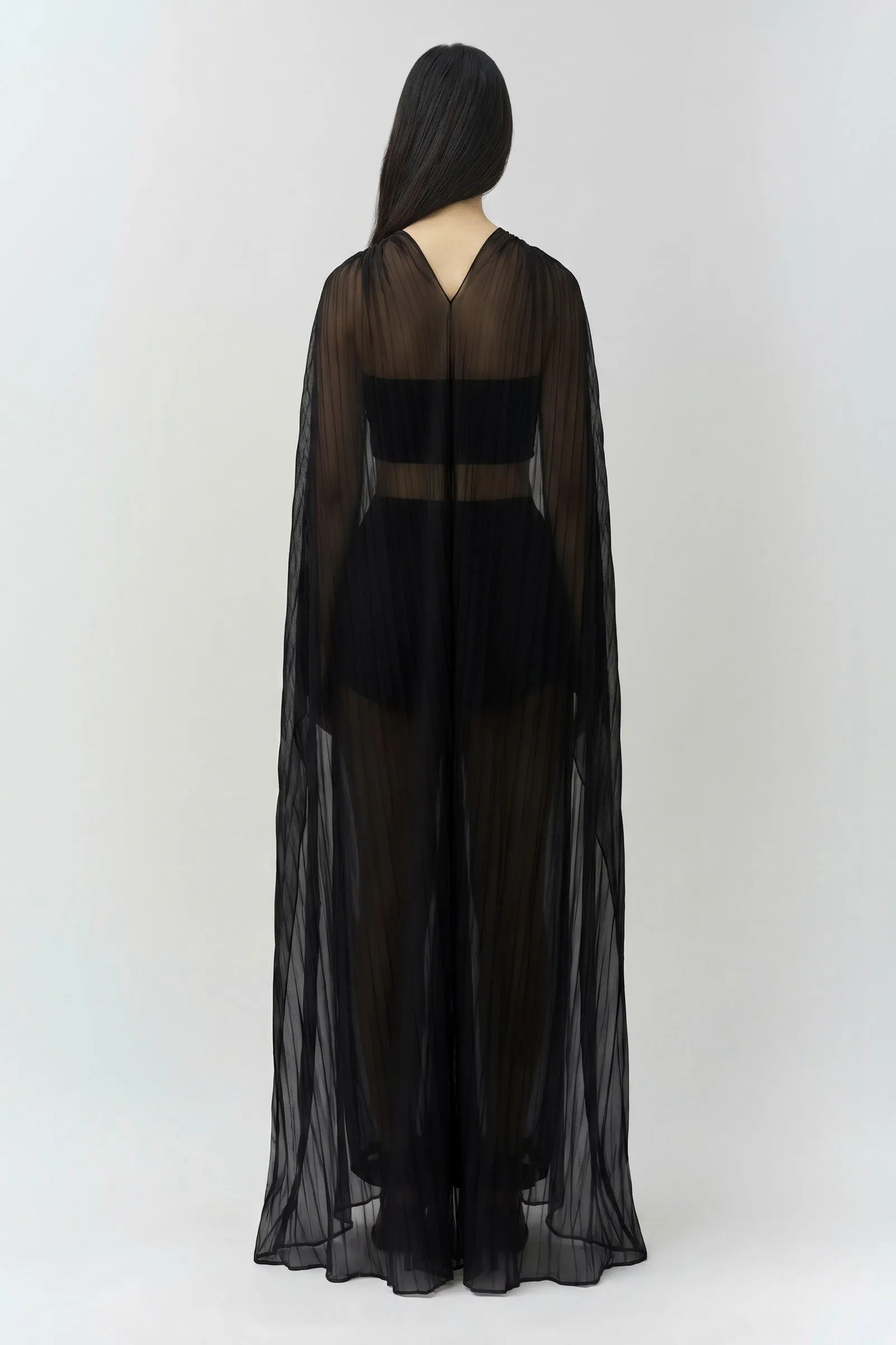 Genoa Crinkle Jersey Cape sold by Simkhai product image thumbnail 5