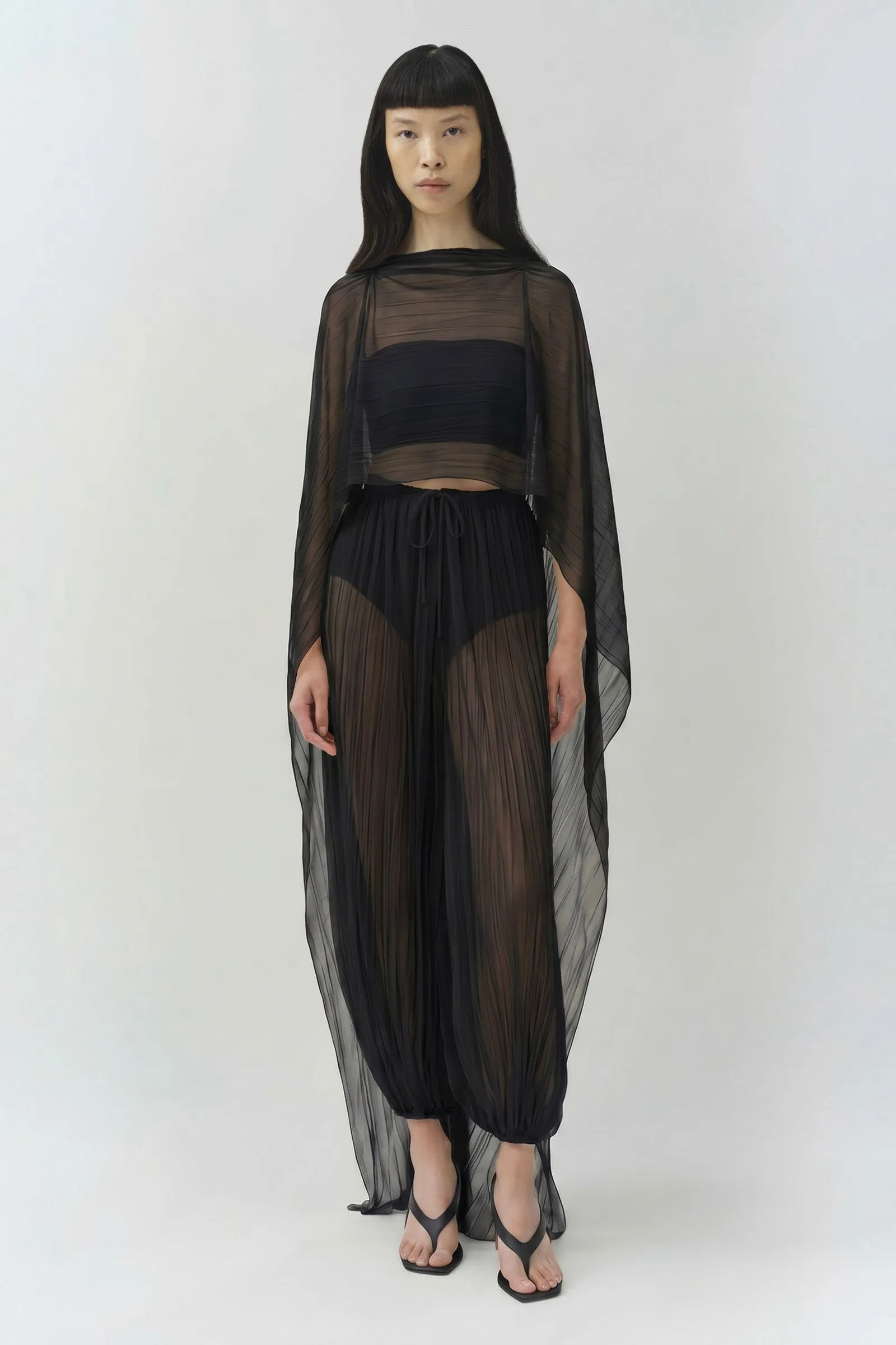 Genoa Crinkle Jersey Cape sold by Simkhai product image thumbnail 2