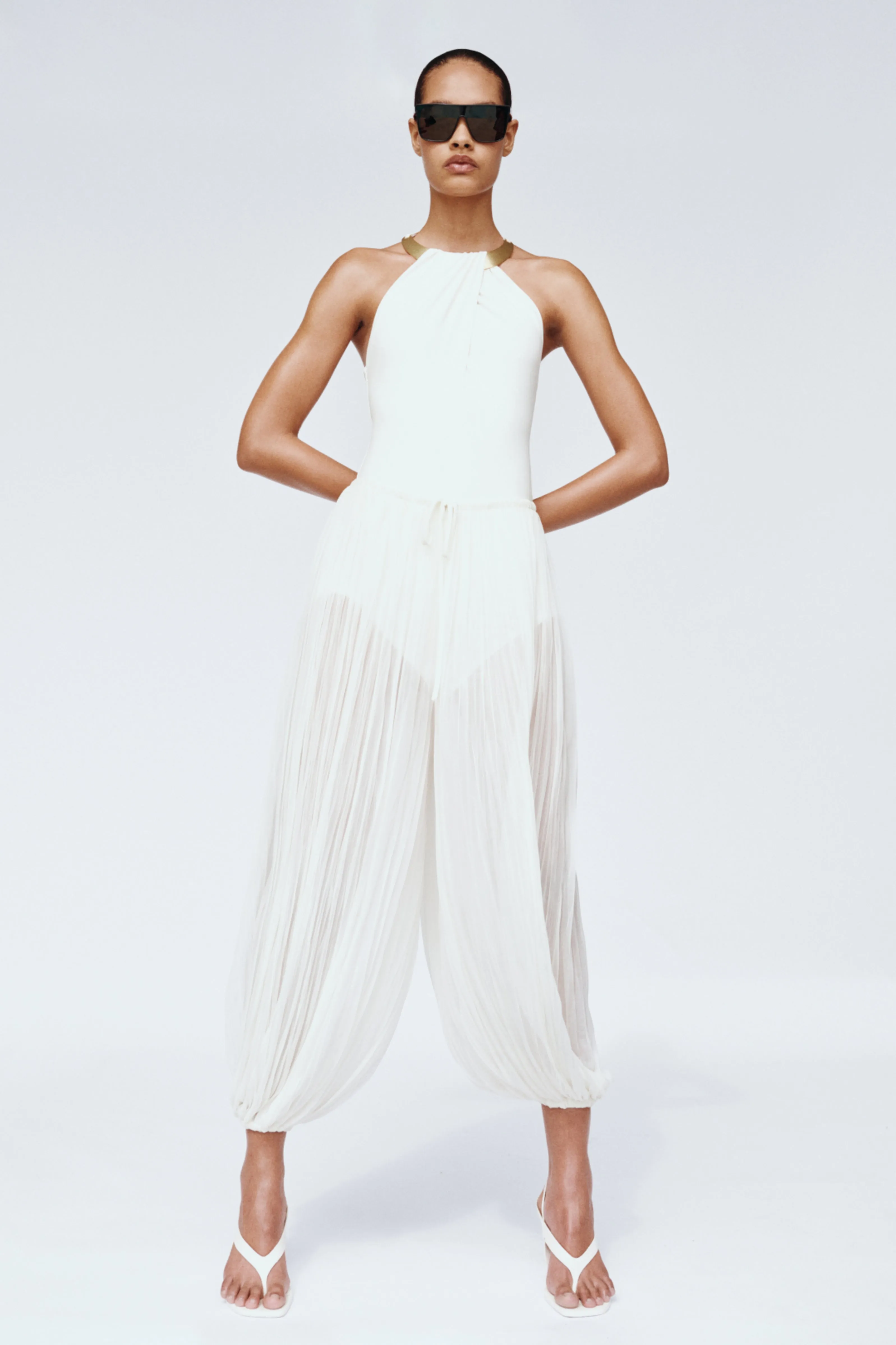 Afton Crinkle Jersey Balloon Pant sold by Simkhai product image thumbnail 2