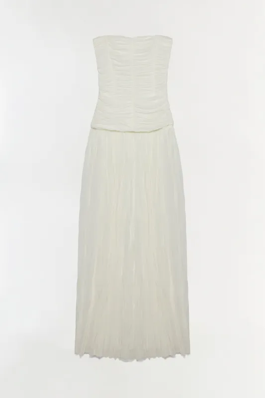 Danielle Crinkle Jersey Bustier Gown made by Simkhai