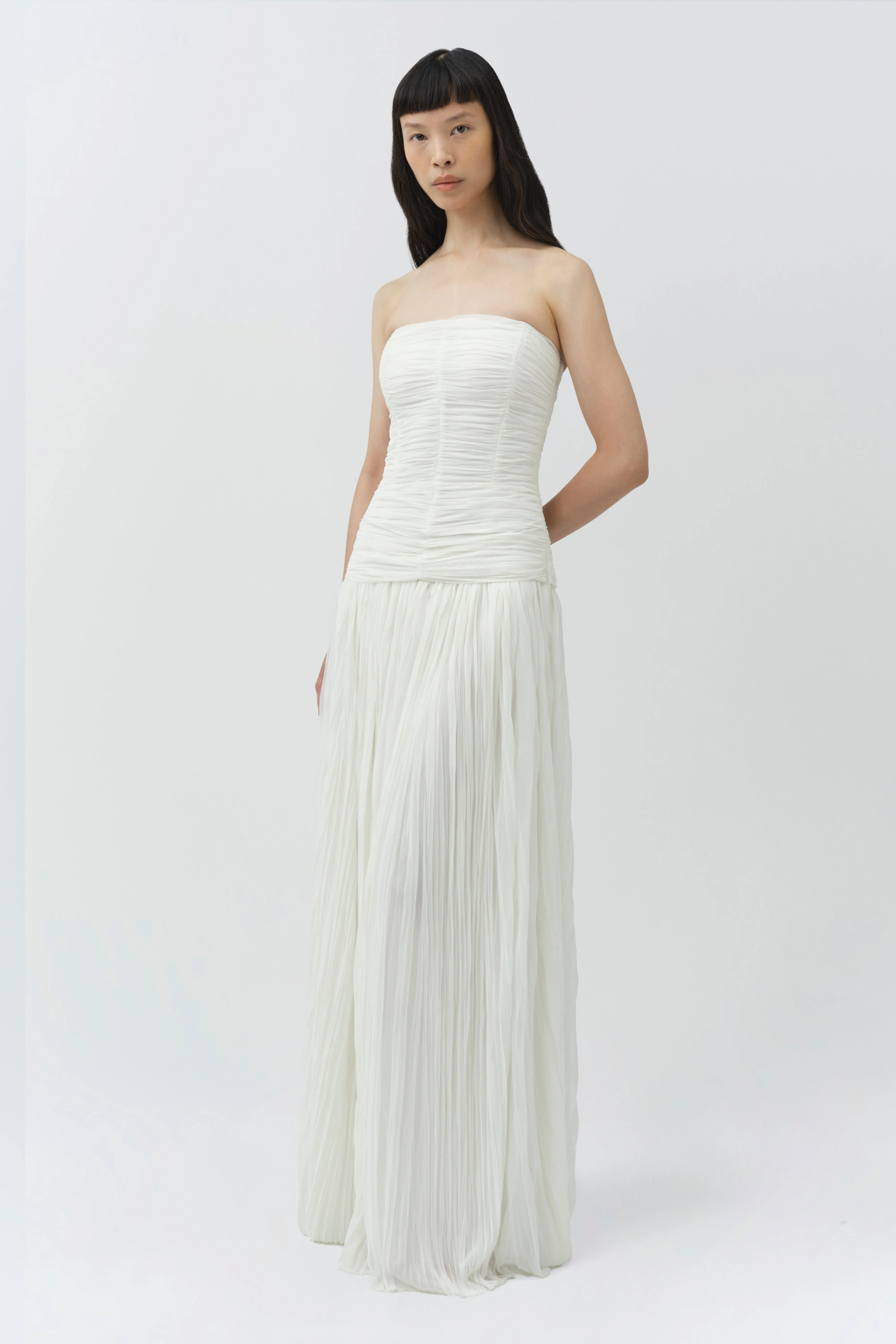 Danielle Crinkle Jersey Bustier Gown sold by Simkhai product image thumbnail 4