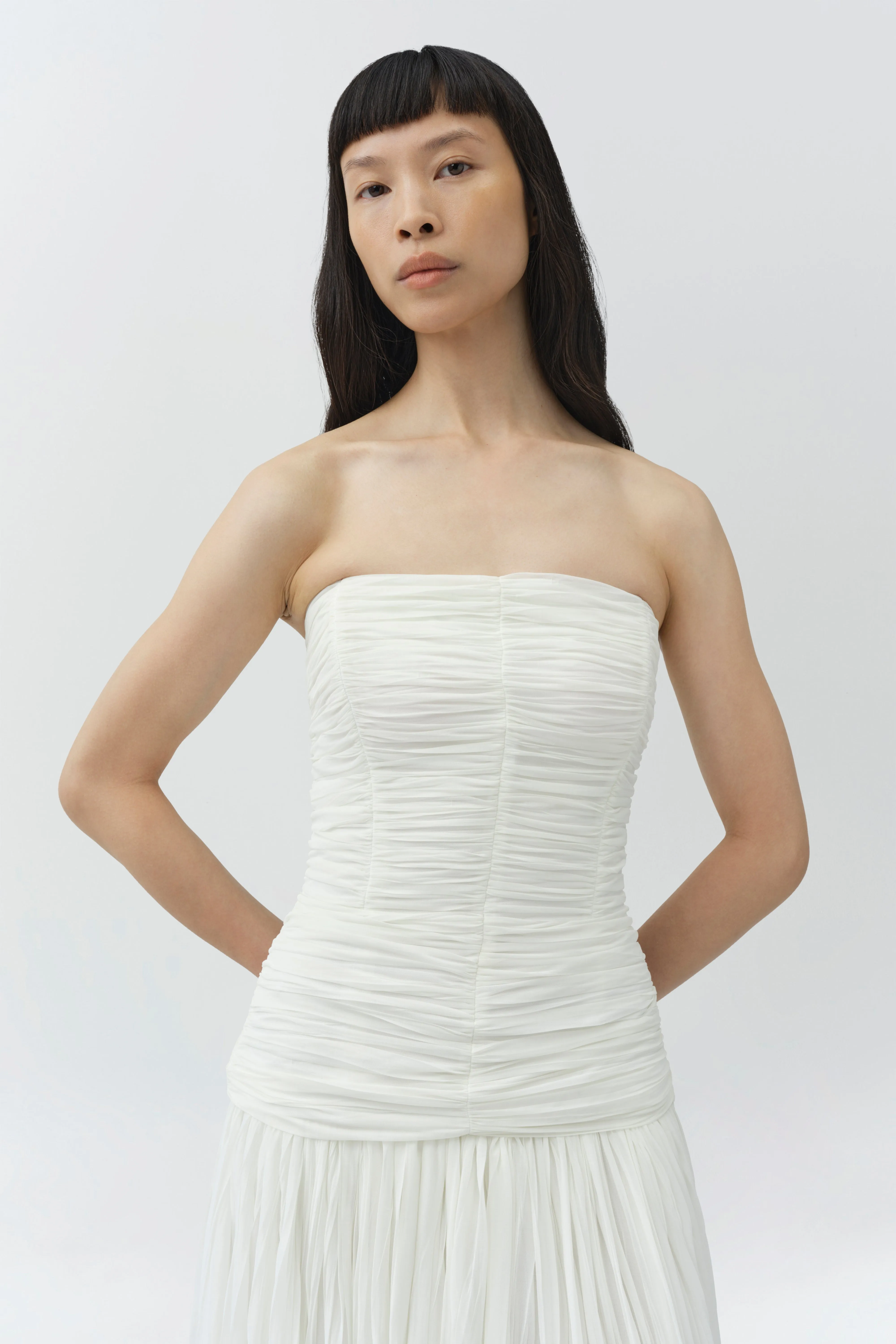 Danielle Crinkle Jersey Bustier Gown sold by Simkhai product image thumbnail 3