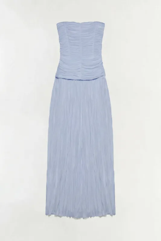 Danielle Crinkle Jersey Bustier Gown made by Simkhai