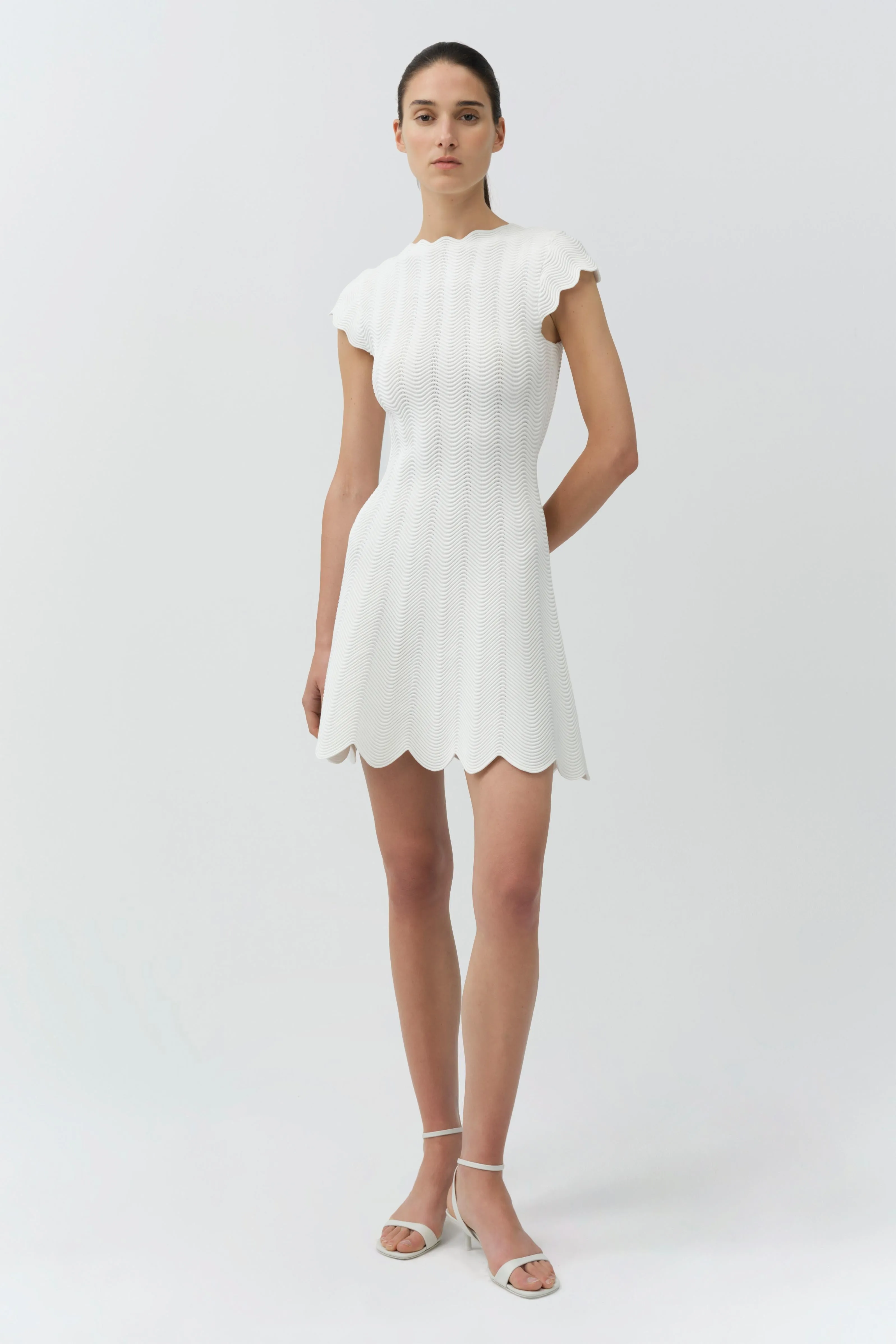 Evalynn Wavy Knit Mini Dress sold by Simkhai product image thumbnail 2