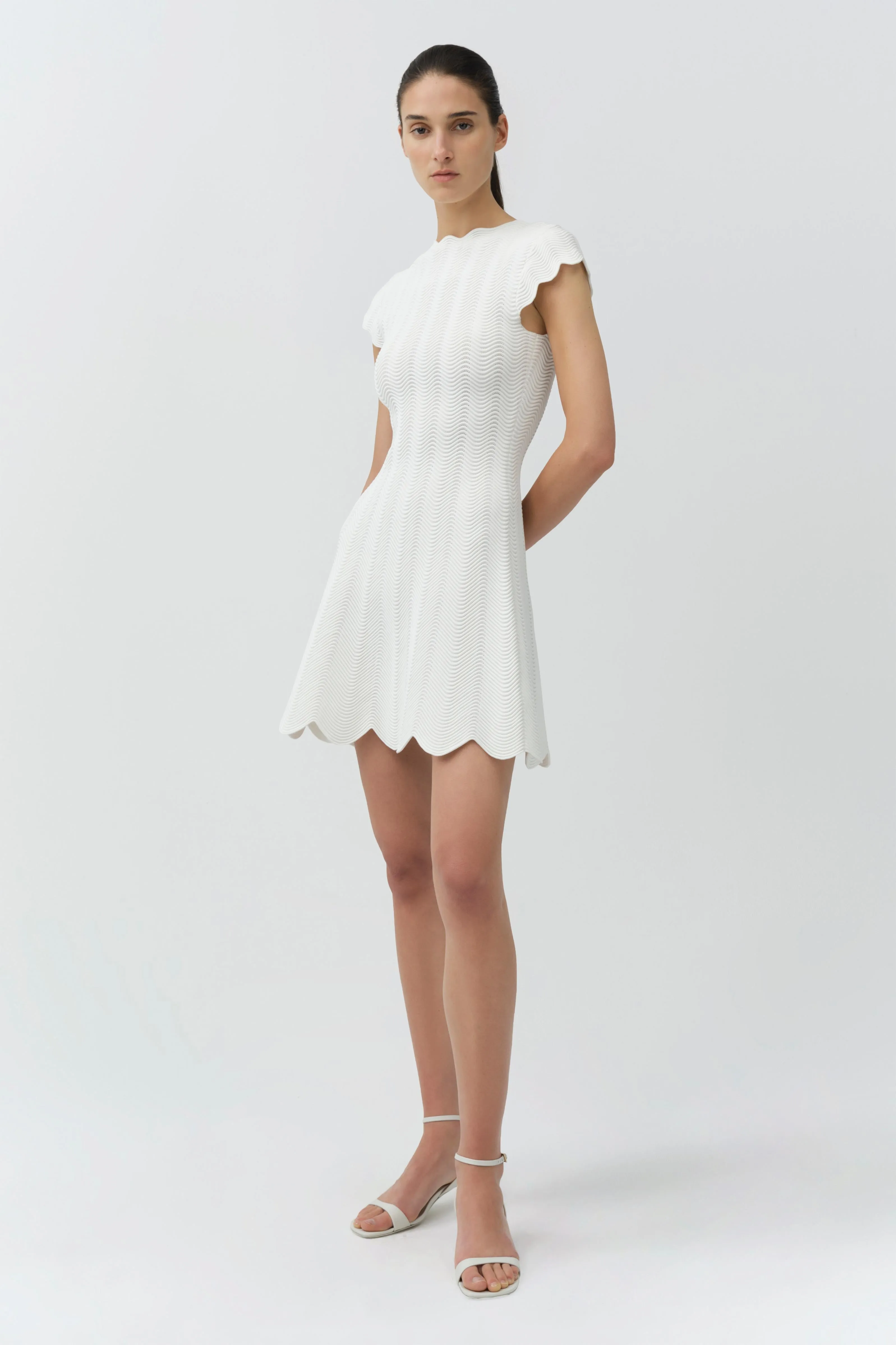 Evalynn Wavy Knit Mini Dress sold by Simkhai product image thumbnail 4