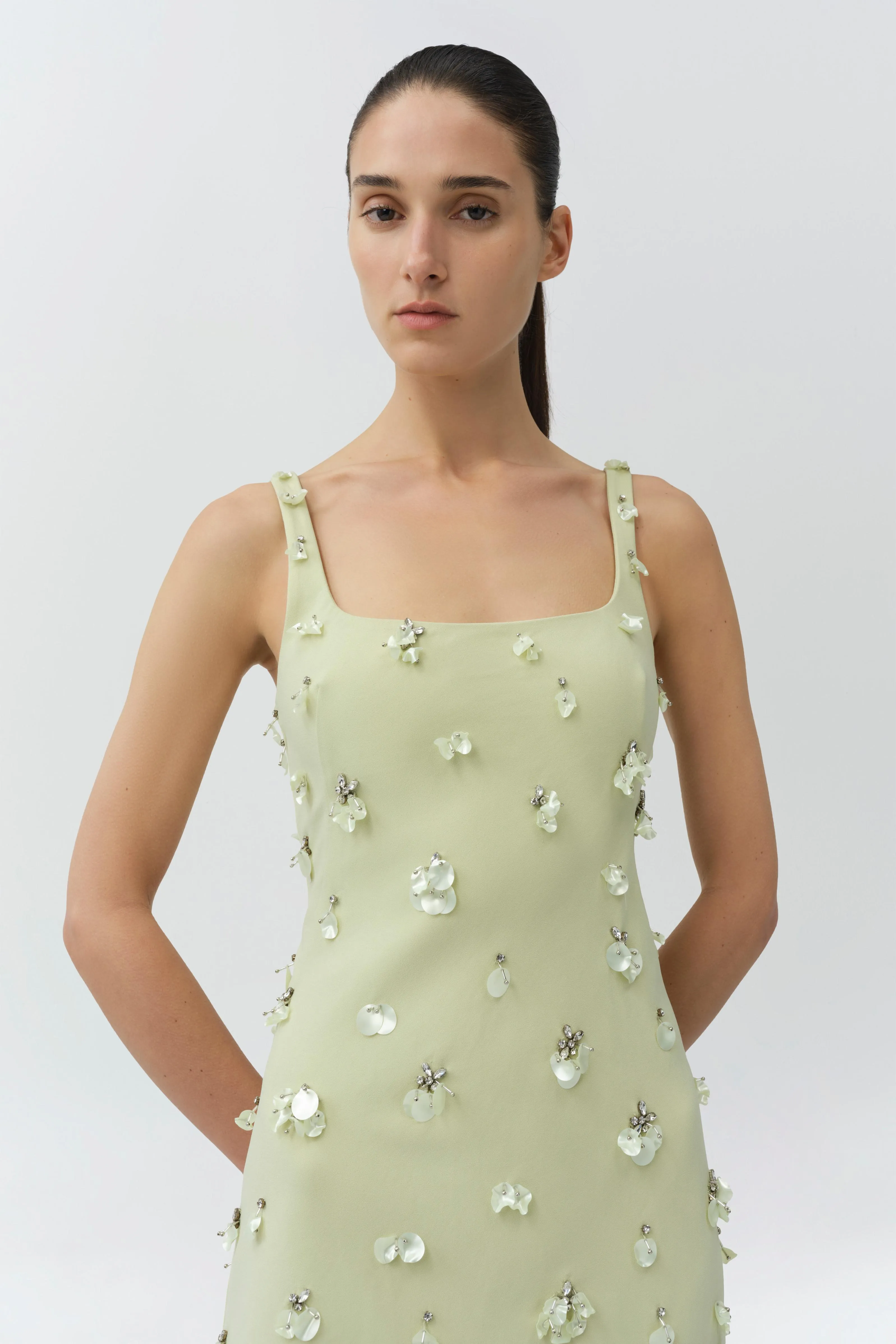 Ziva Embellished Crepe Mini Dress sold by Simkhai product image thumbnail 3