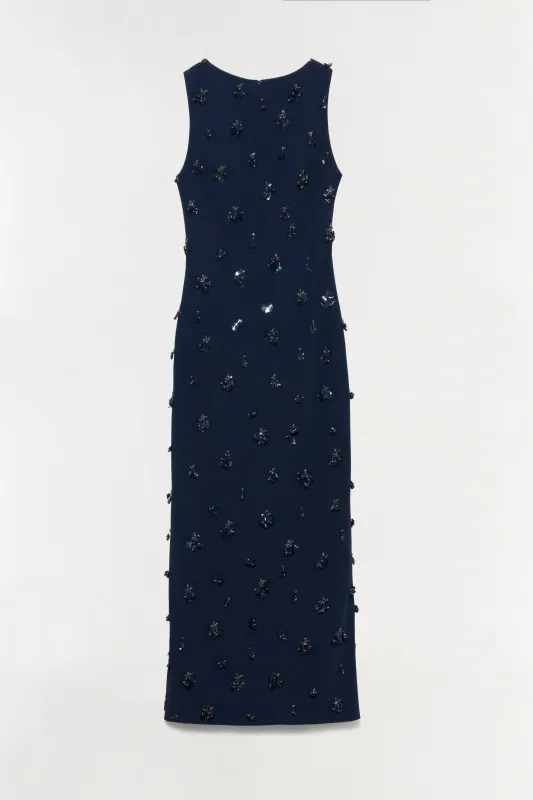 Claudia Embellished Crepe Midi Dress made by Simkhai