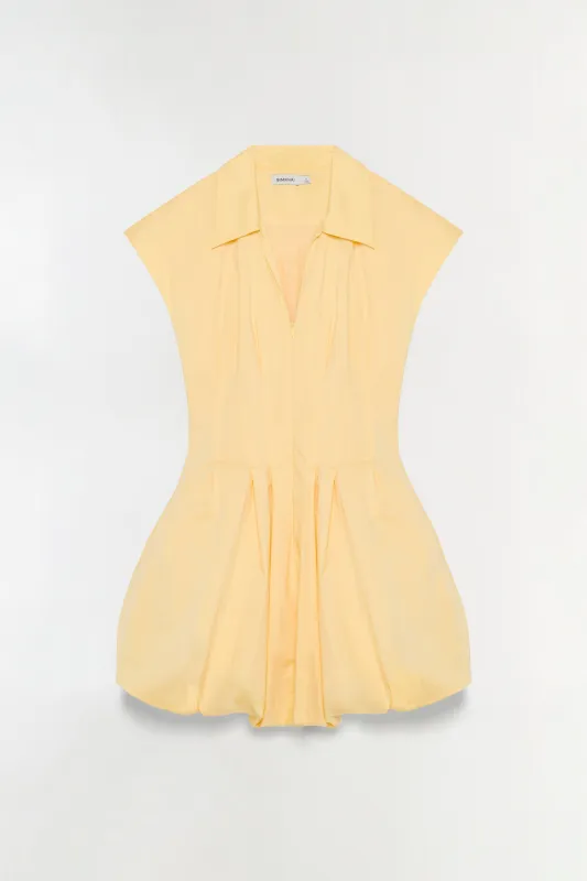 Lirinne Cotton Bubble Mini Dress made by Simkhai