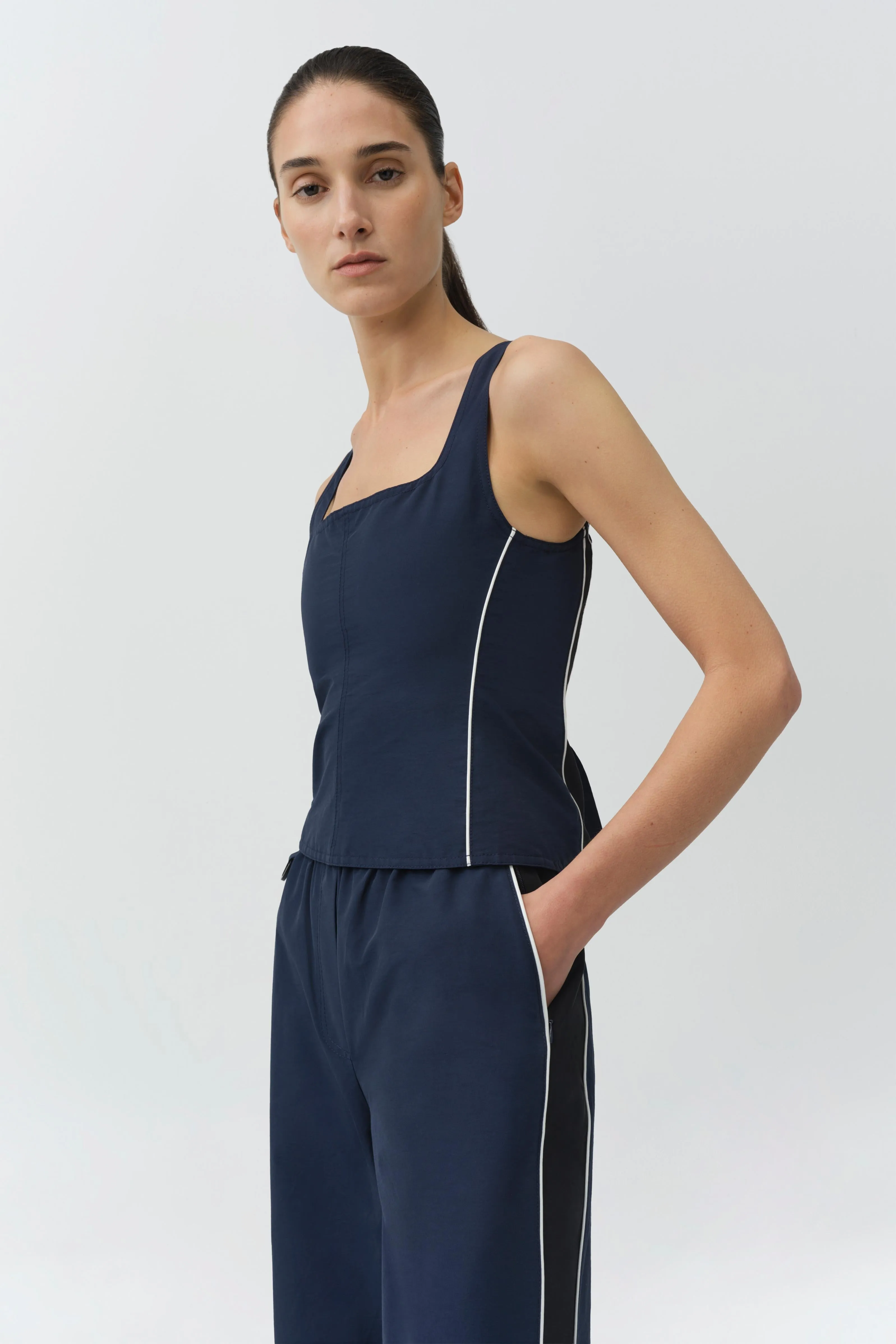 Aya Cotton Faille Bustier Top sold by Simkhai product image thumbnail 3