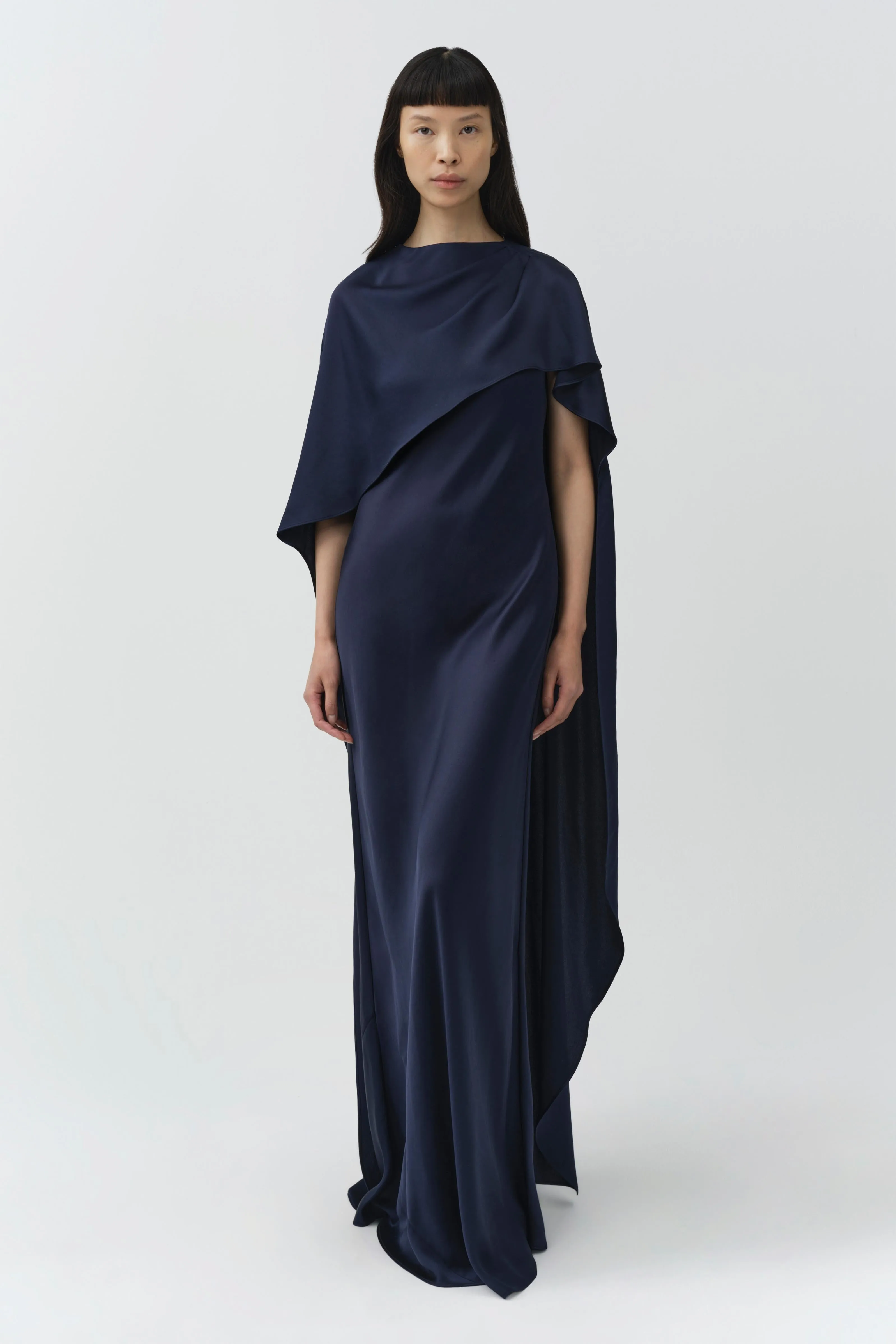 Izel Satin Cape Gown sold by Simkhai product image thumbnail 2
