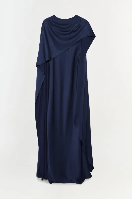 Izel Satin Cape Gown made by Simkhai