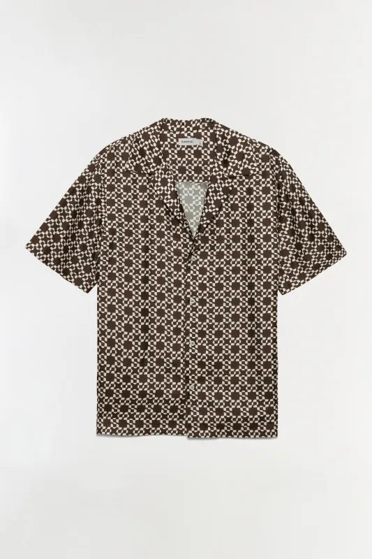 Casper Printed Silk Shirt made by Simkhai