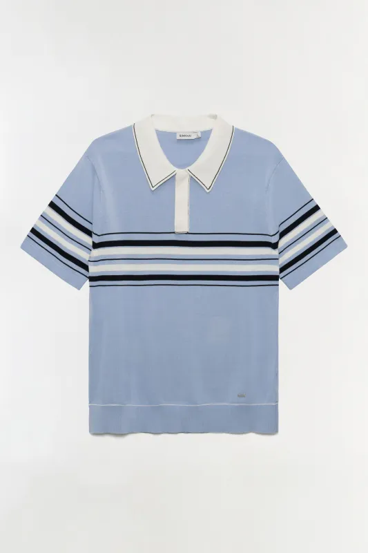 Brandon Cotton Knit Popover made by Simkhai