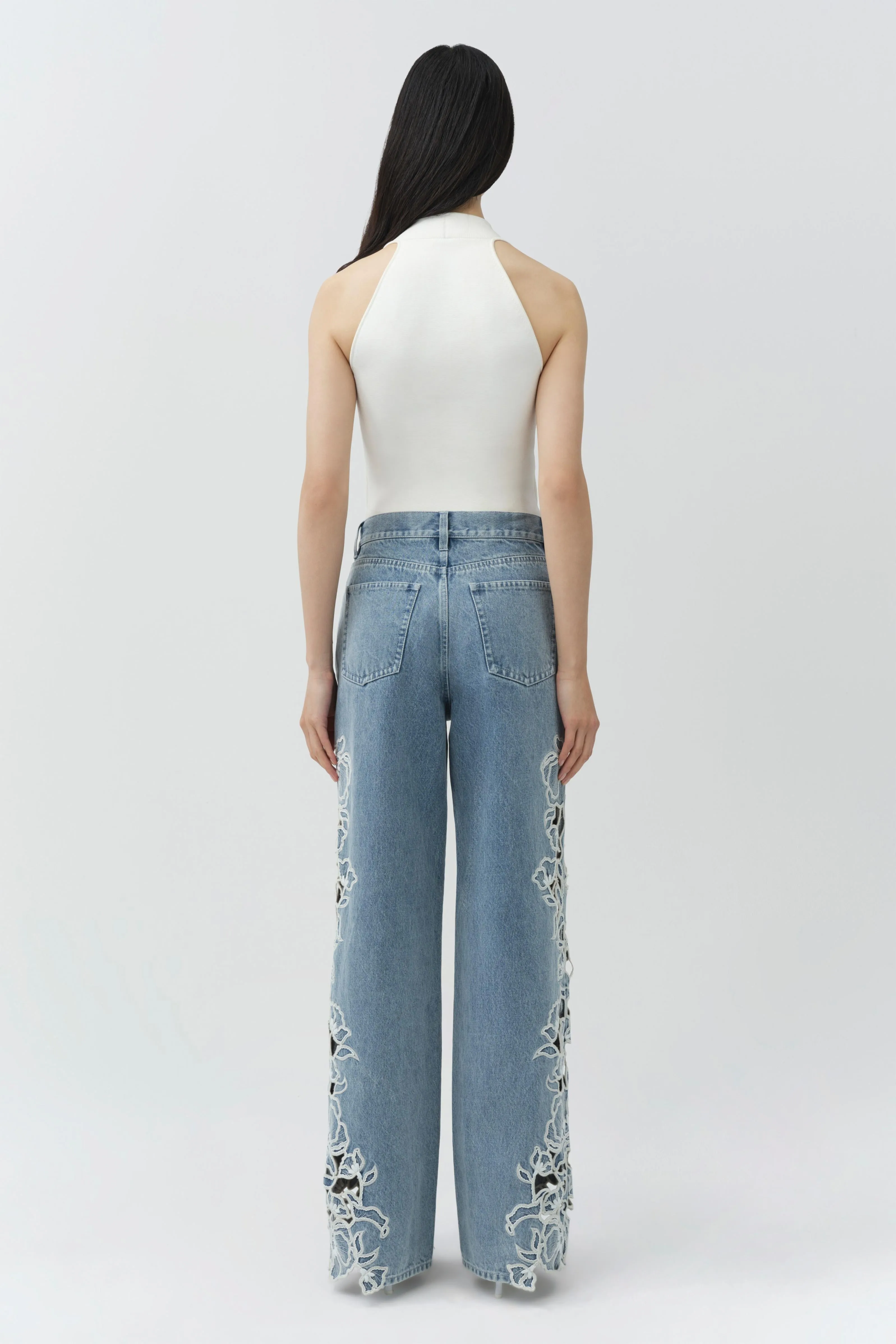 Porter Embroidered Jean sold by Simkhai product image thumbnail 4