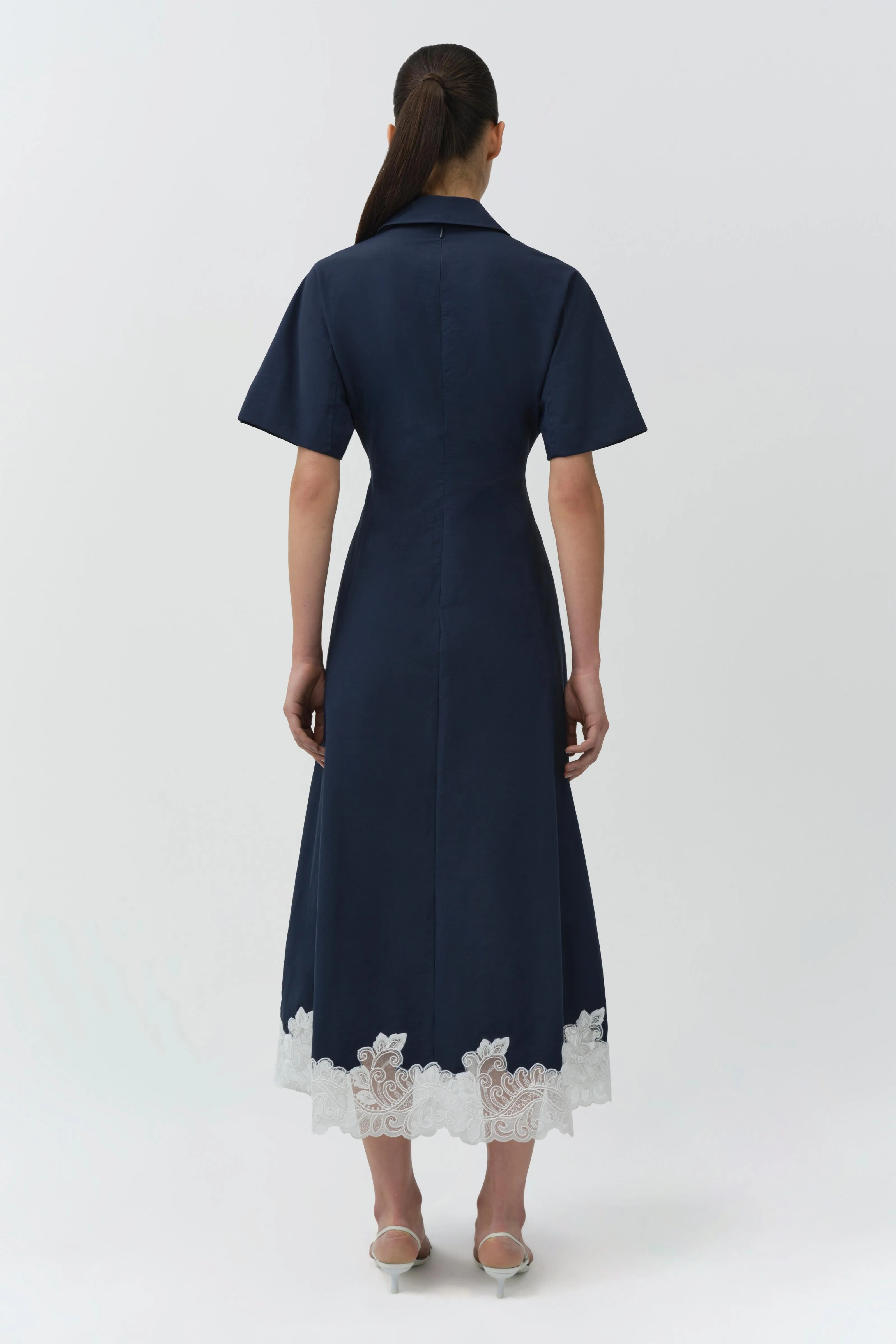 Nerris Cotton Faille Lace Midi Dress sold by Simkhai product image thumbnail 5