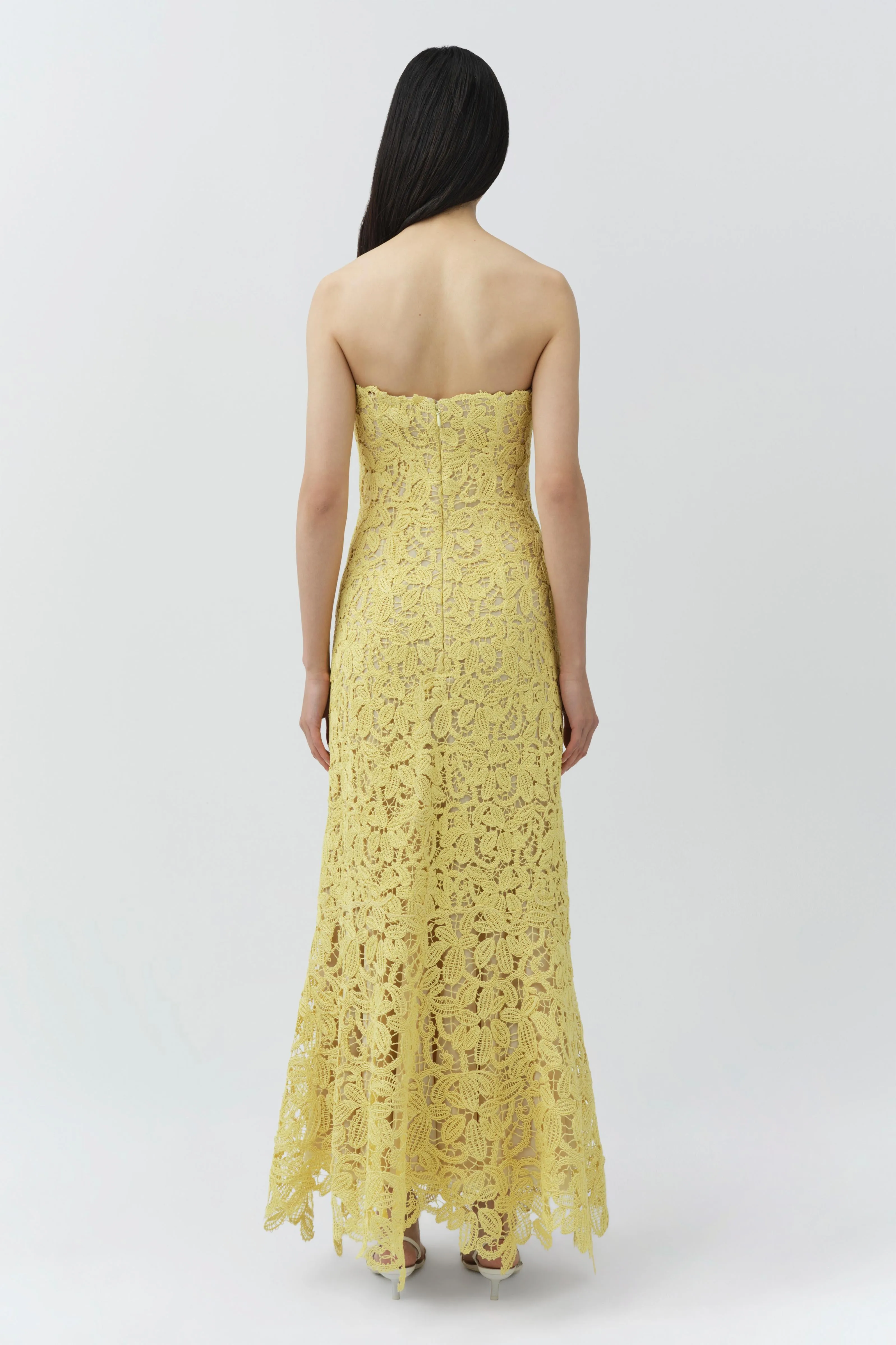 Sera Floral Raffia Bustier Midi Dress sold by Simkhai product image thumbnail 5
