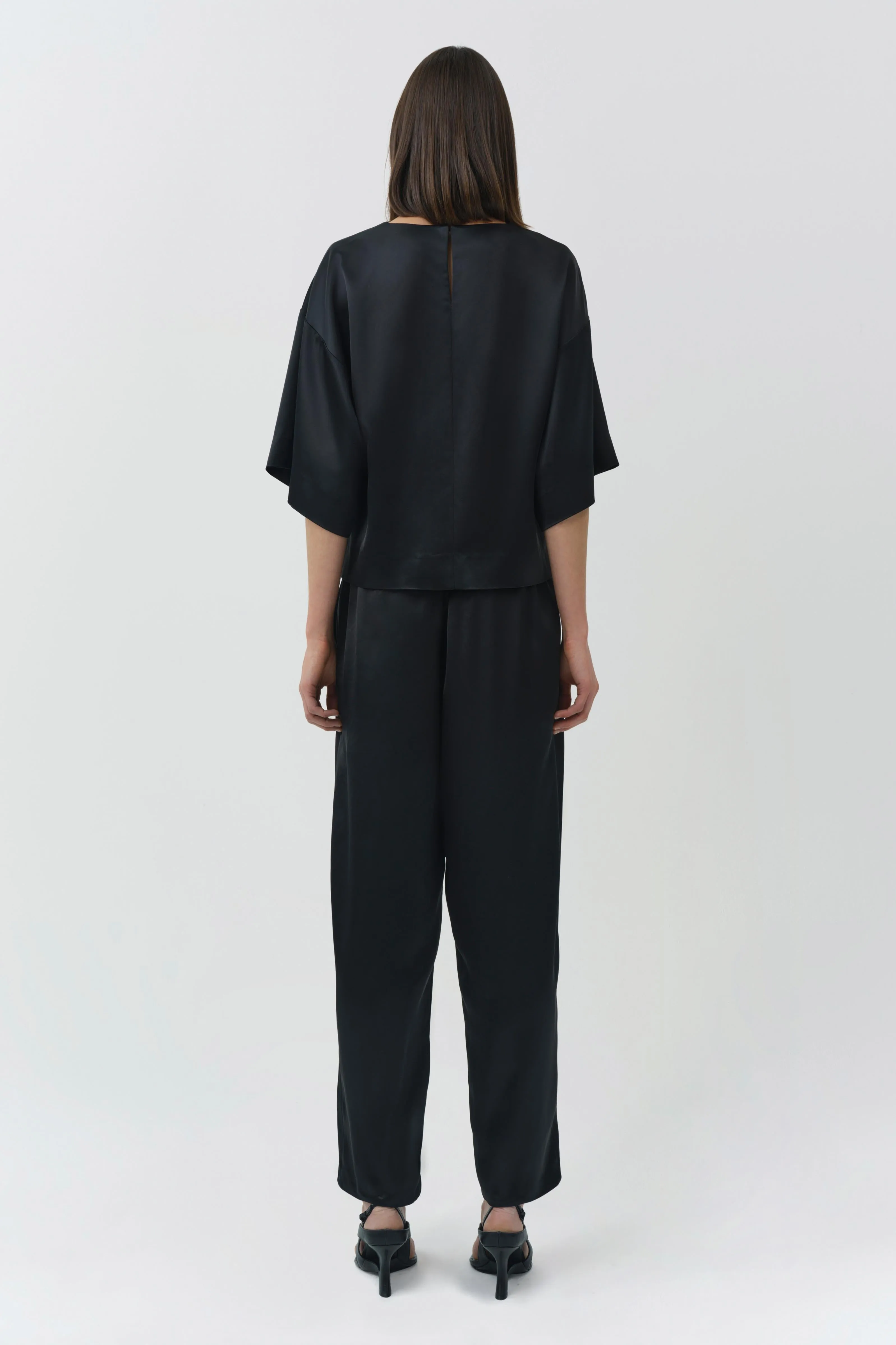Faye Satin Side Slit Pant sold by Simkhai product image thumbnail 5