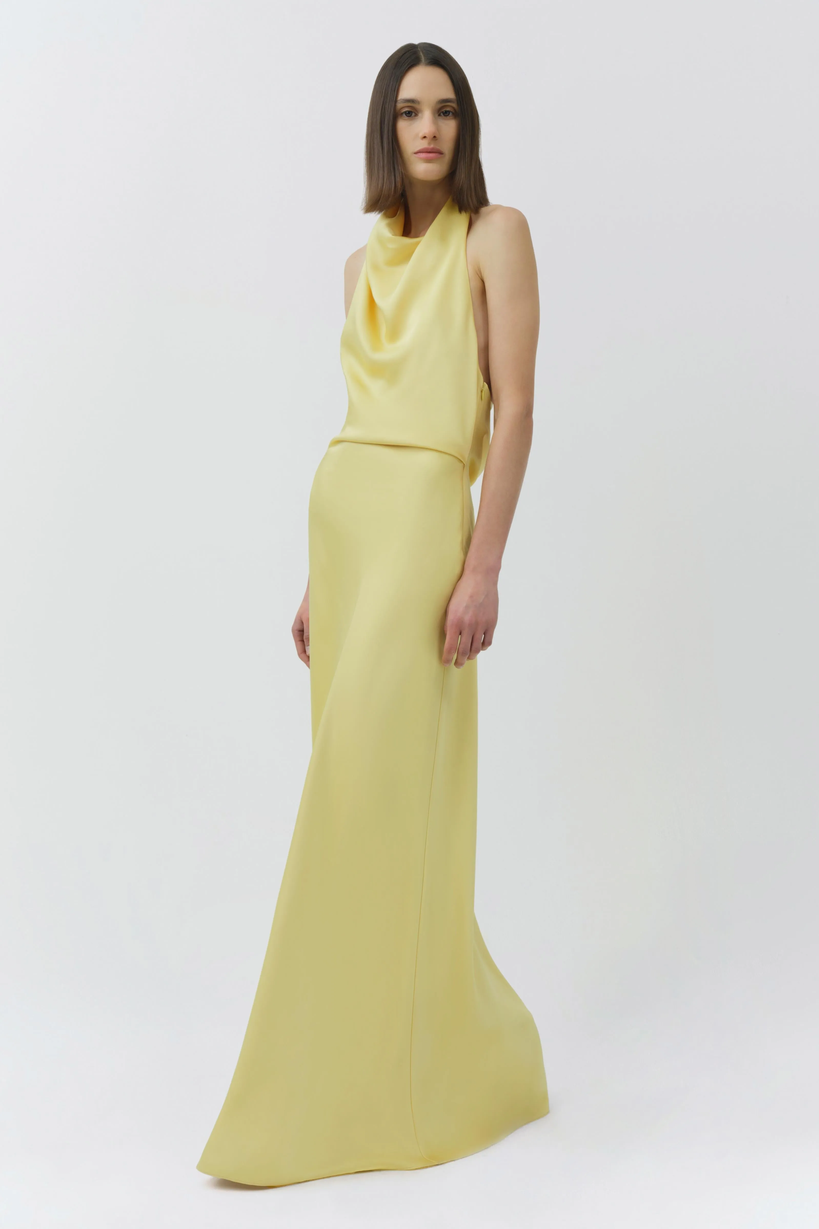 Reannon Draped Satin Gown sold by Simkhai product image thumbnail 4