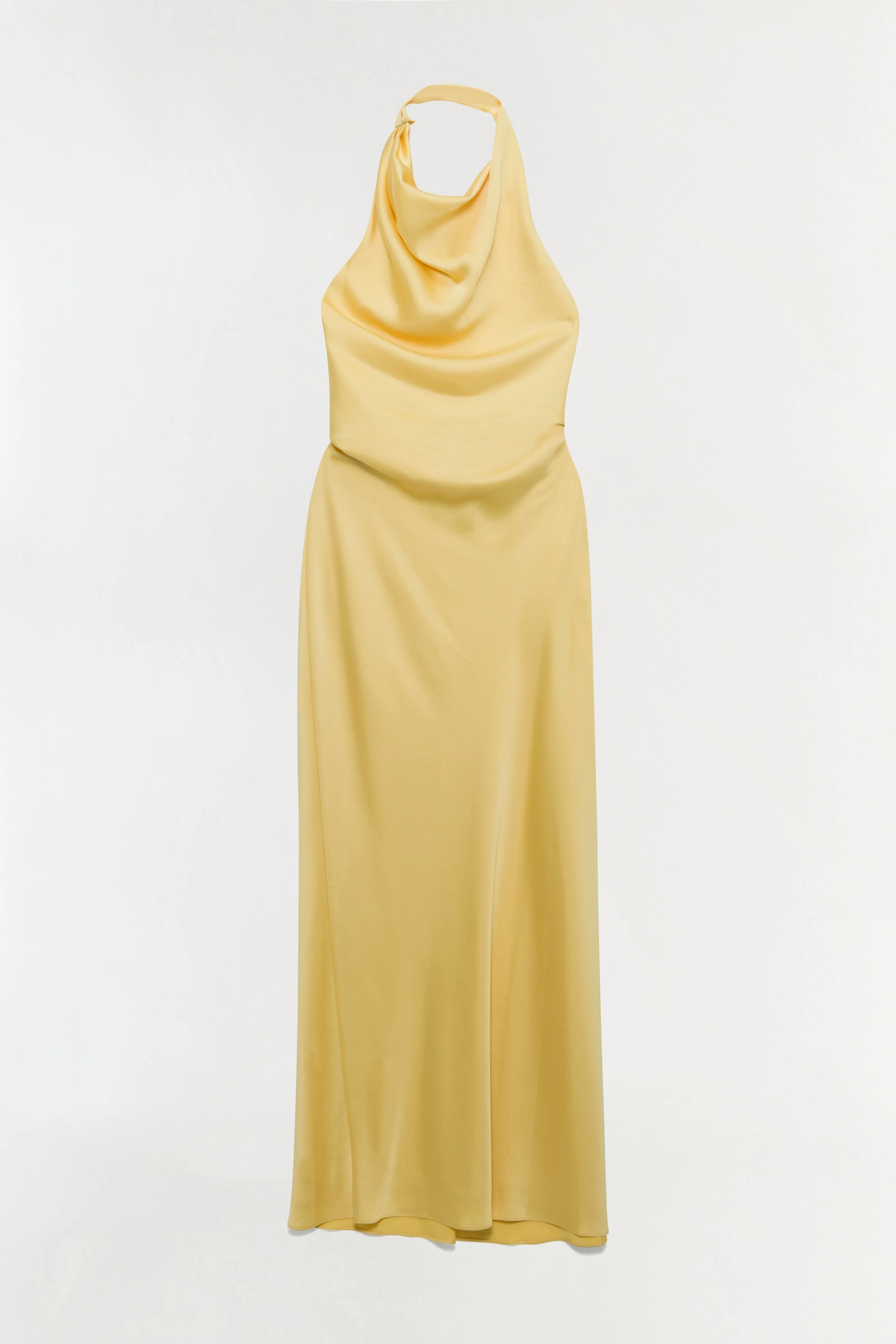 Reannon Draped Satin Gown sold by Simkhai