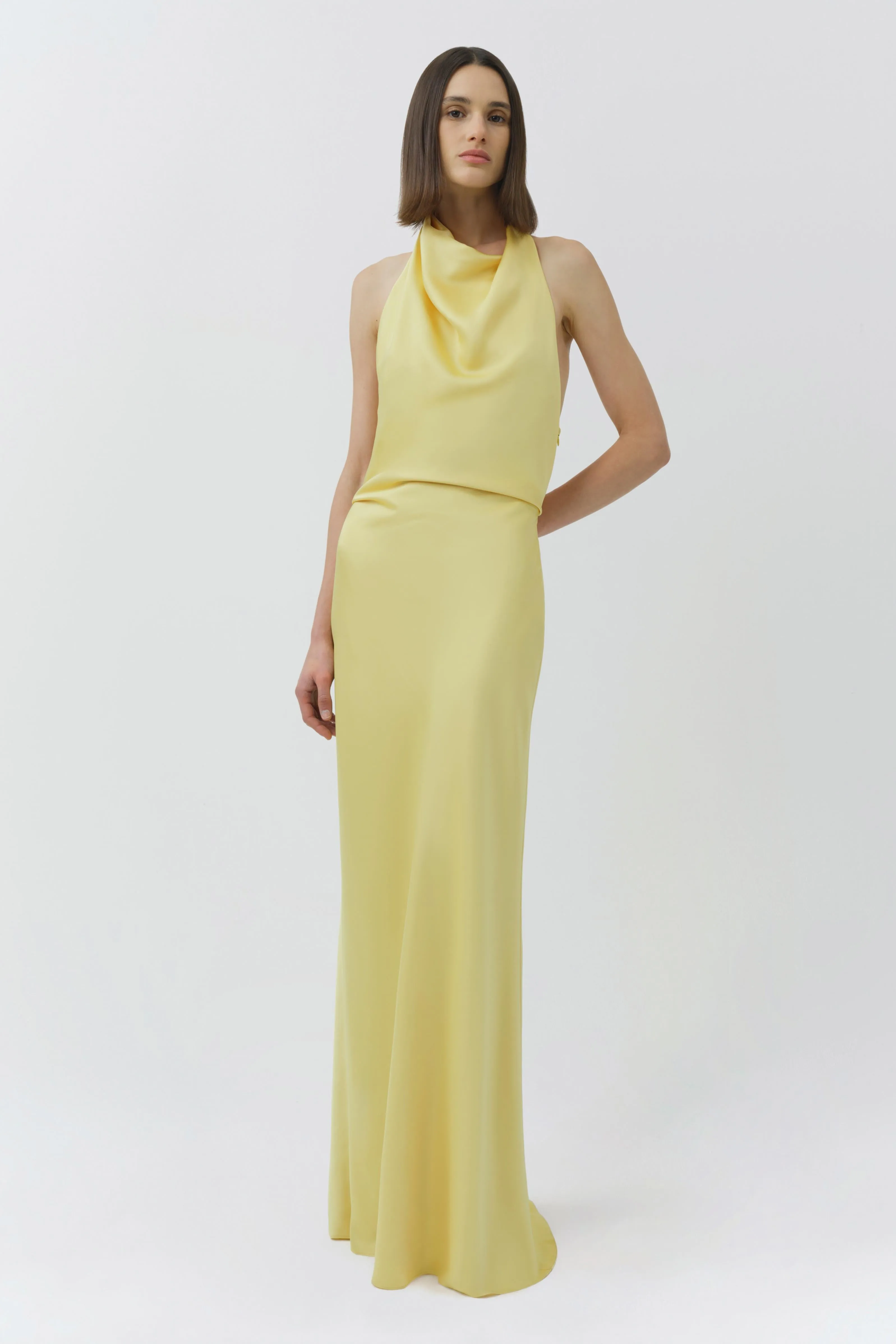 Reannon Draped Satin Gown sold by Simkhai product image thumbnail 2