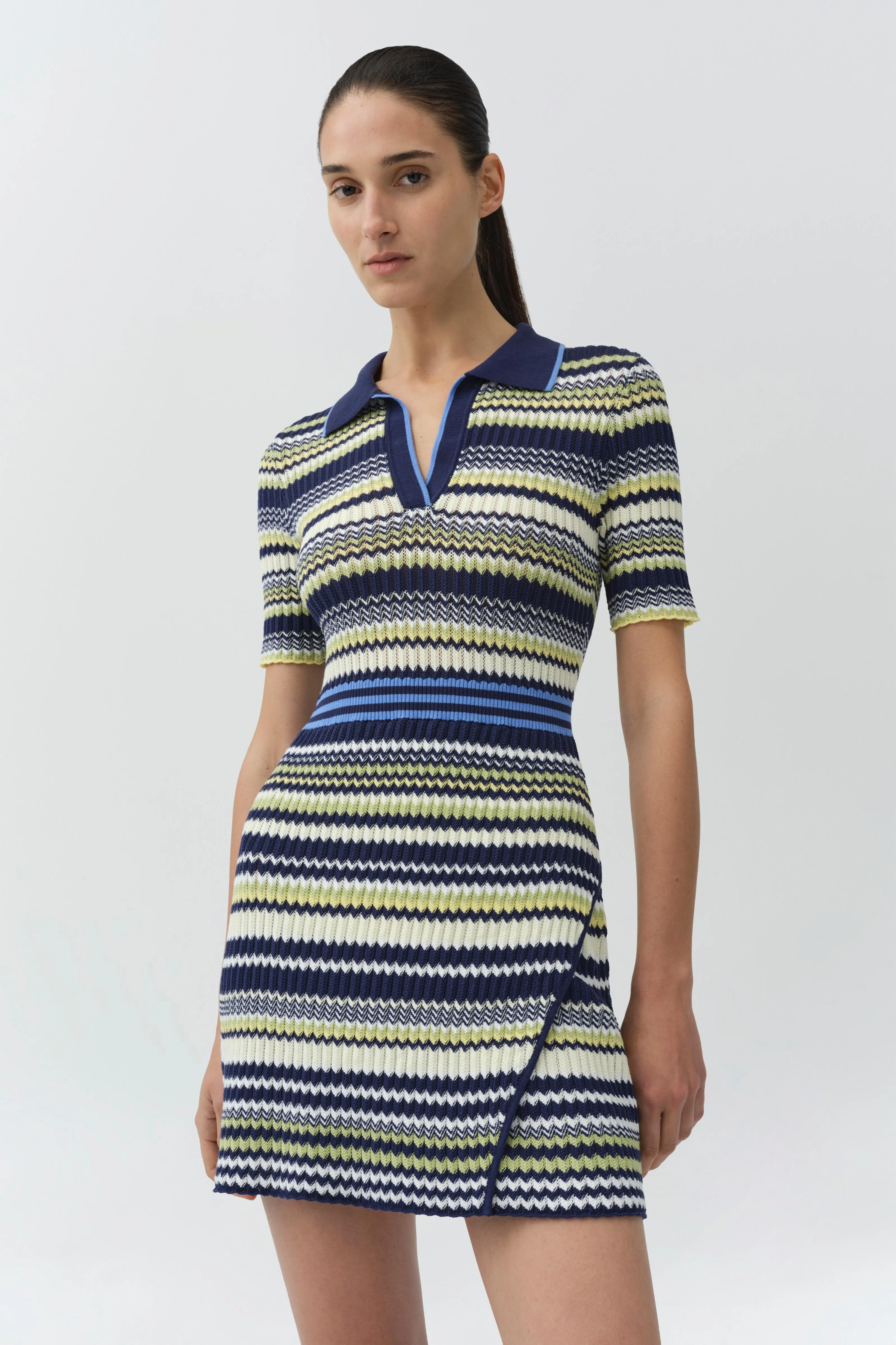 Lira Knit Polo Mini Dress sold by Simkhai product image thumbnail 3