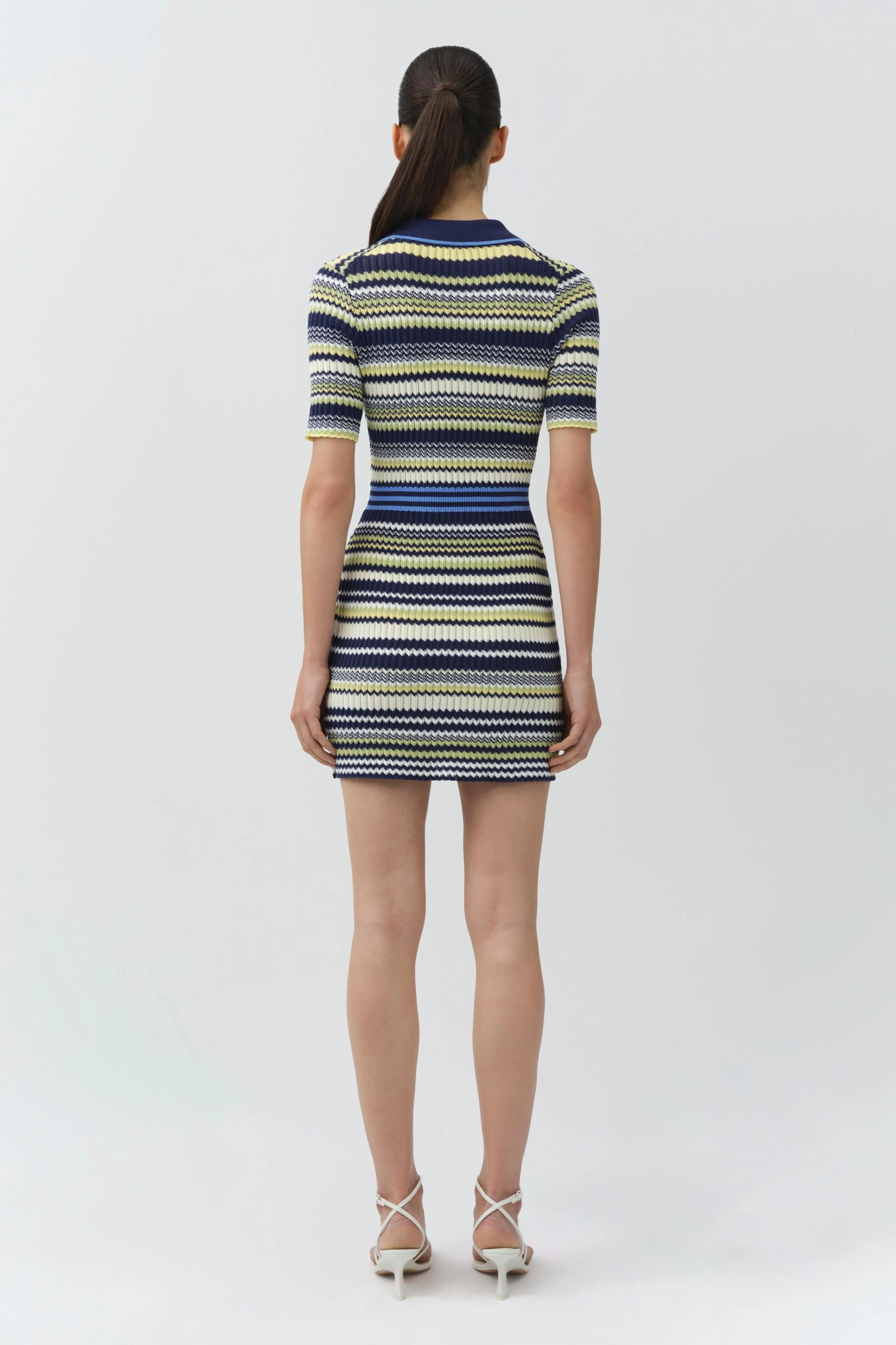 Lira Knit Polo Mini Dress sold by Simkhai product image thumbnail 4