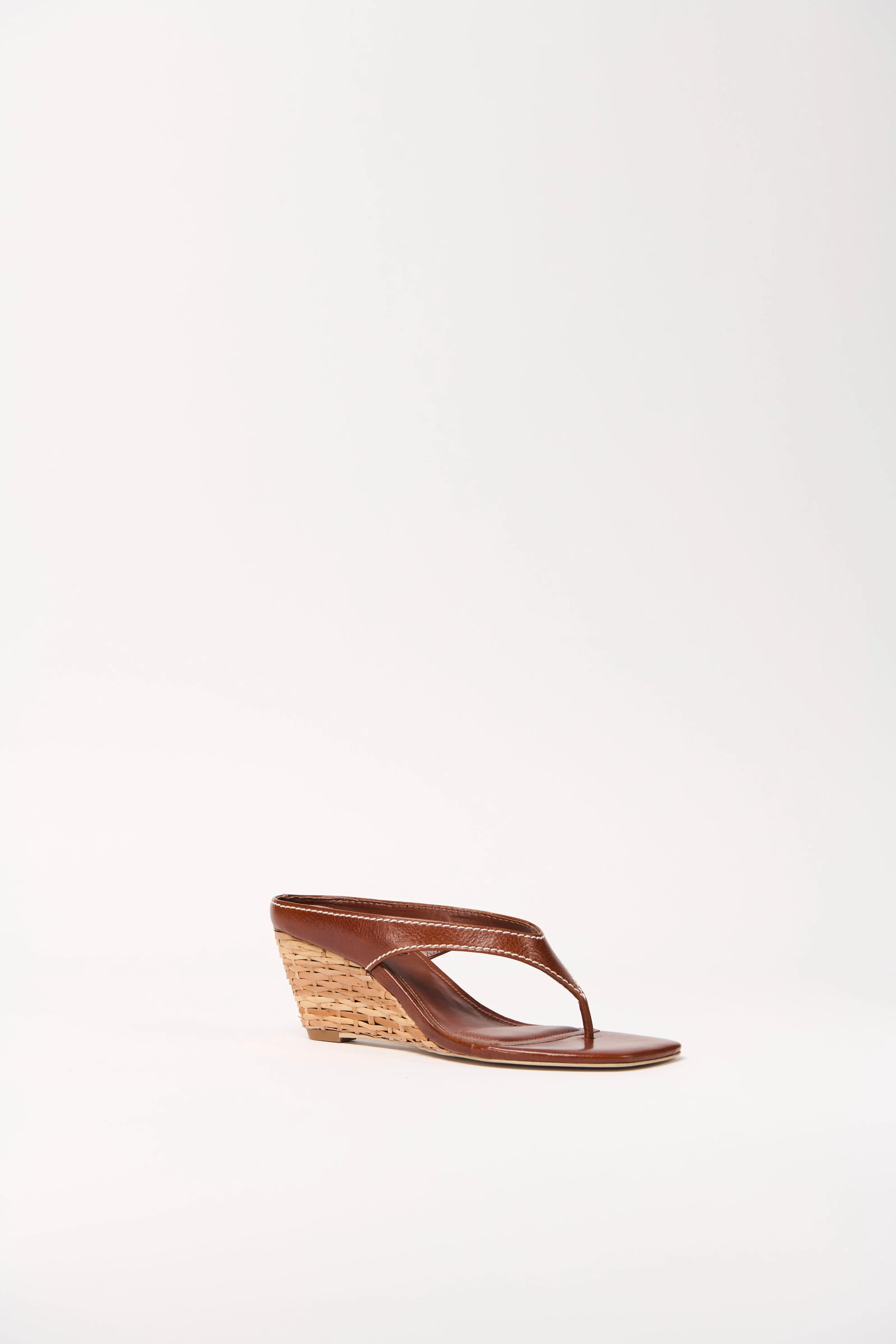 Hazel Leather Thong Wedge sold by Simkhai product image thumbnail 2