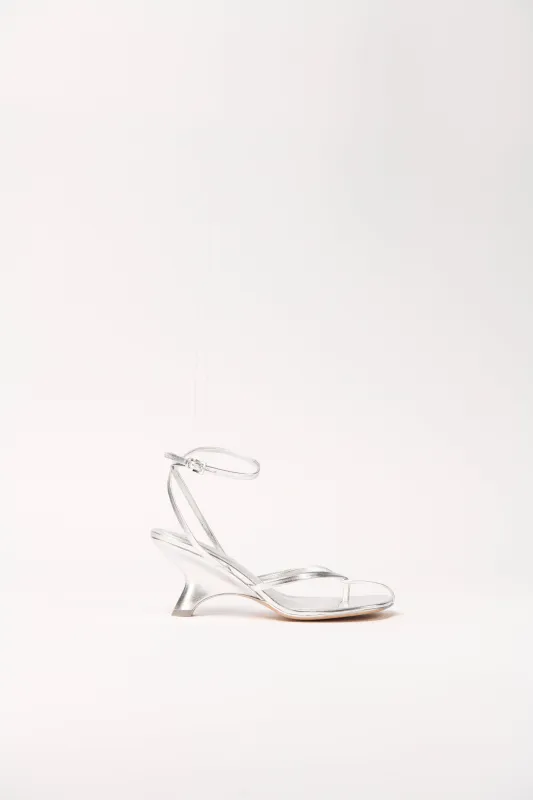 Kelsey Leather Strappy Wedge made by Simkhai