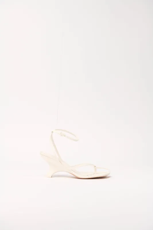 Kelsey Leather Strappy Wedge made by Simkhai