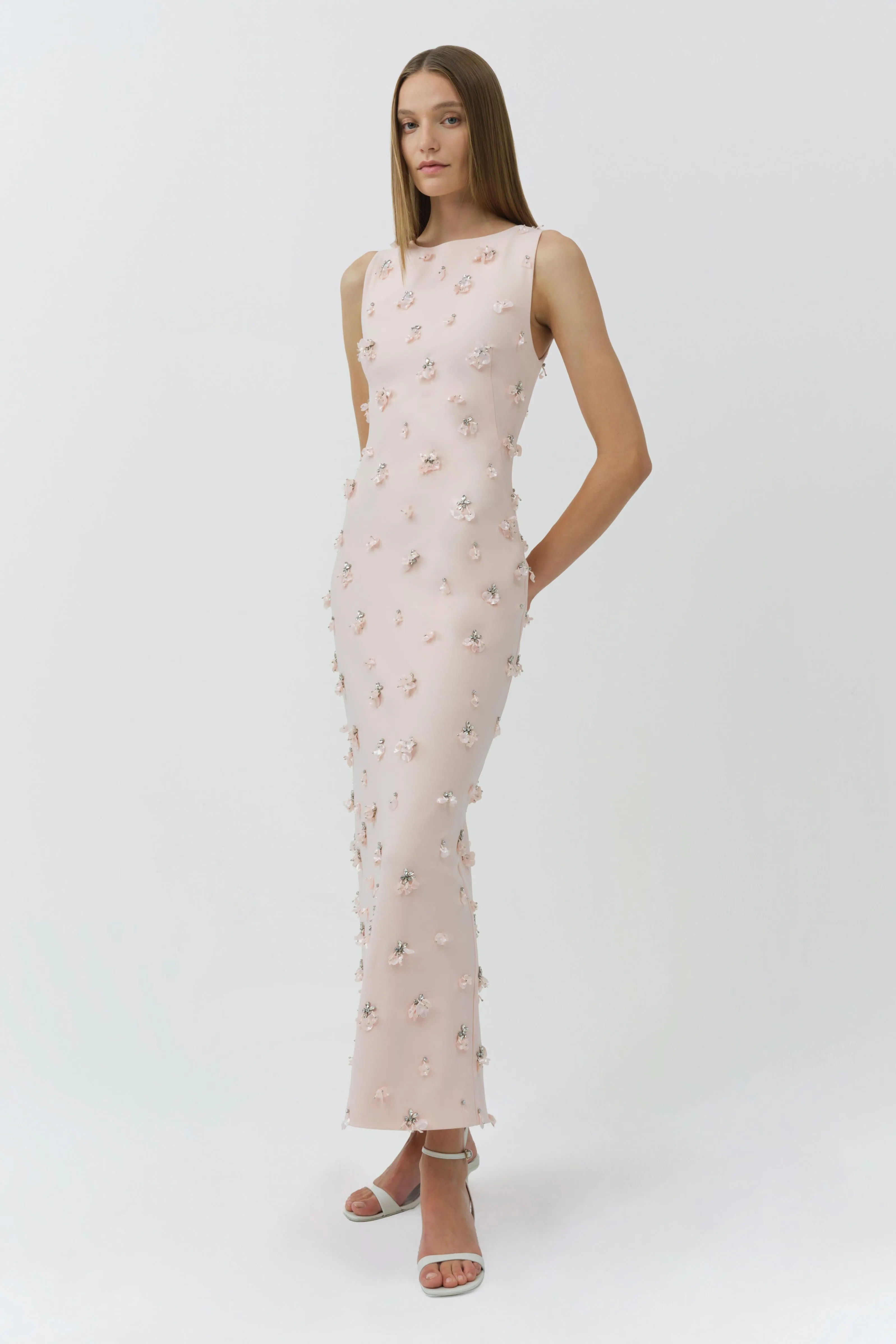 Claudia Embellished Crepe Midi Dress sold by Simkhai product image thumbnail 4