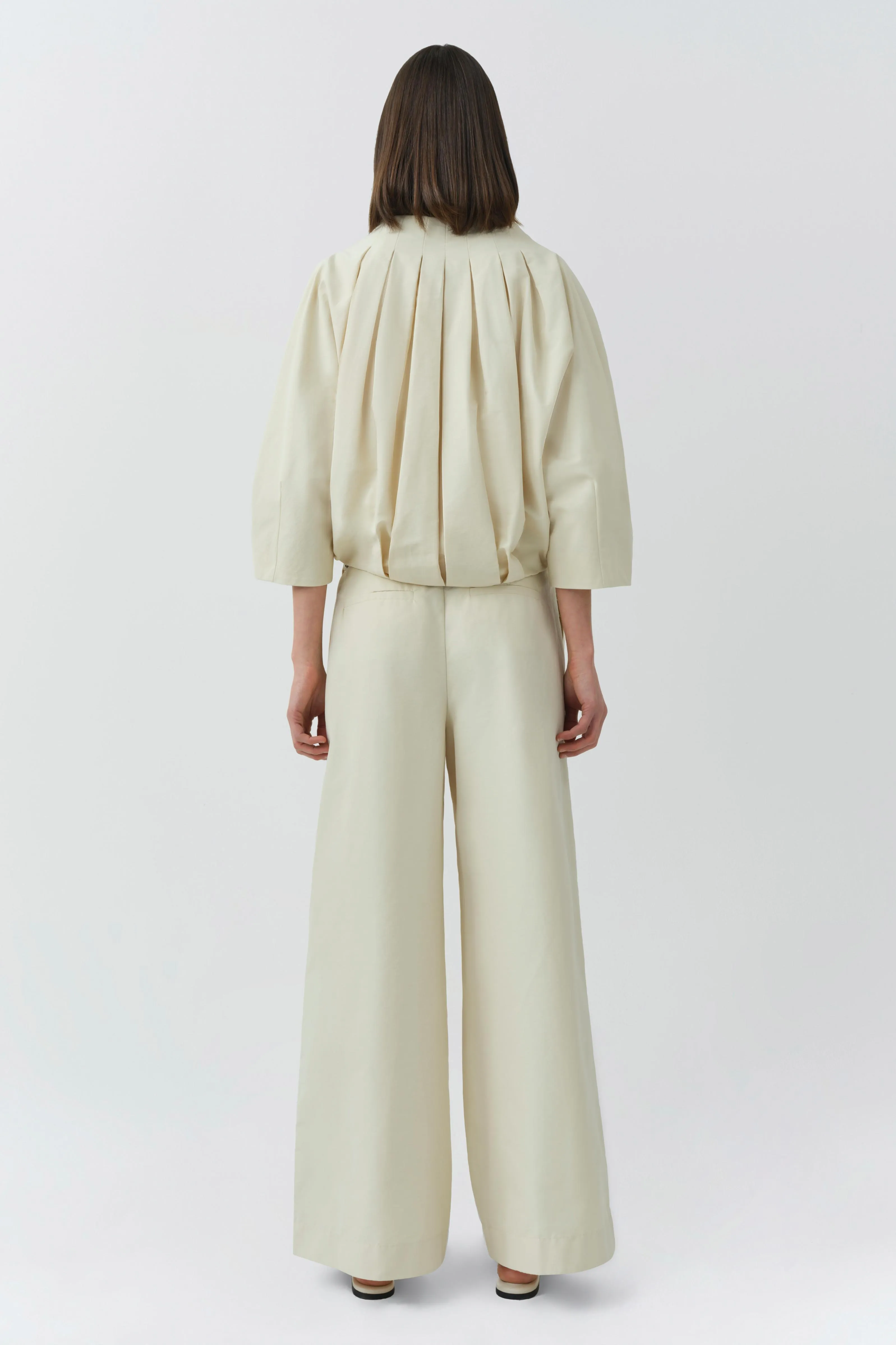 Jess Pleated Cotton Faille Jacket sold by Simkhai product image thumbnail 5