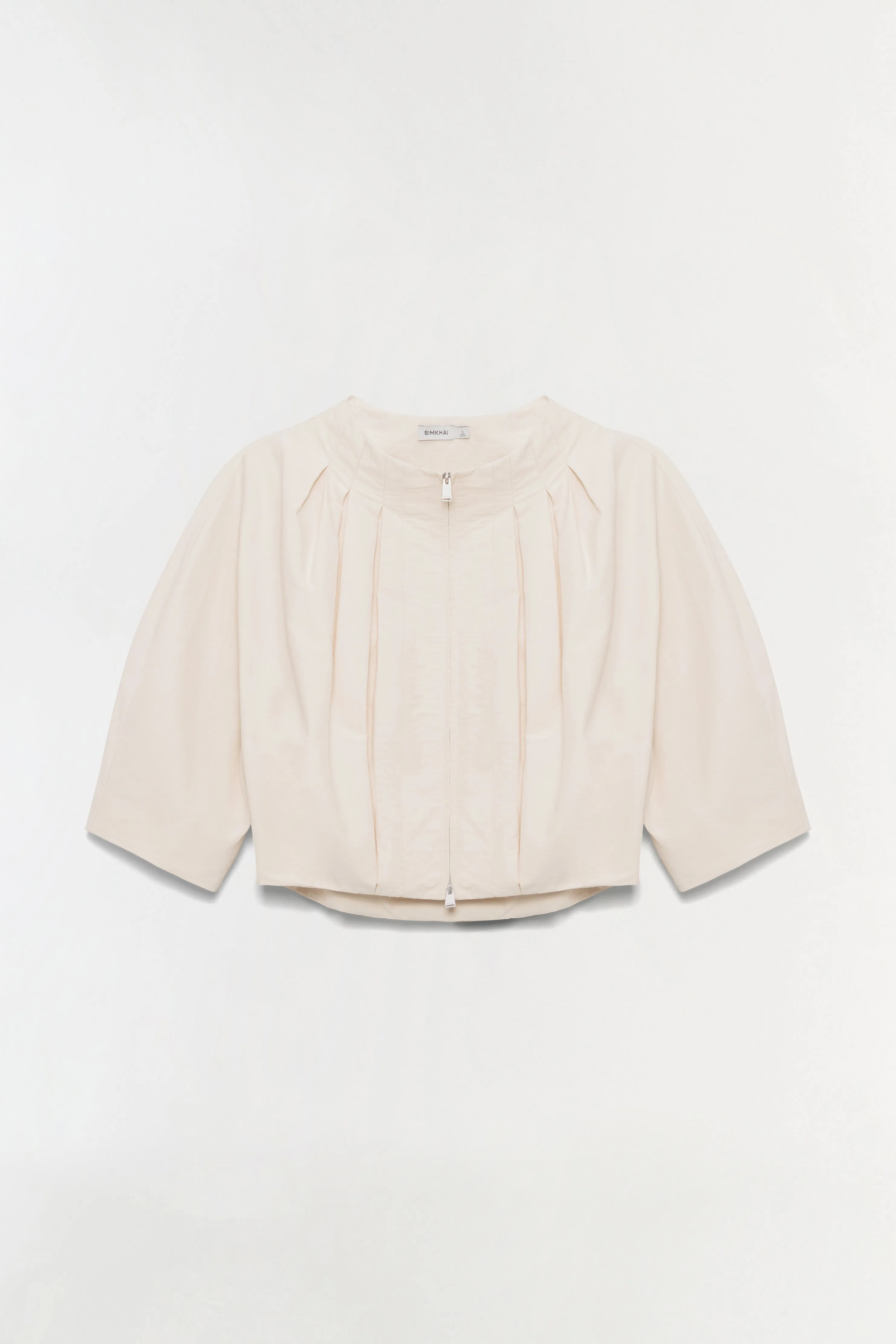 Jess Pleated Cotton Faille Jacket sold by Simkhai
