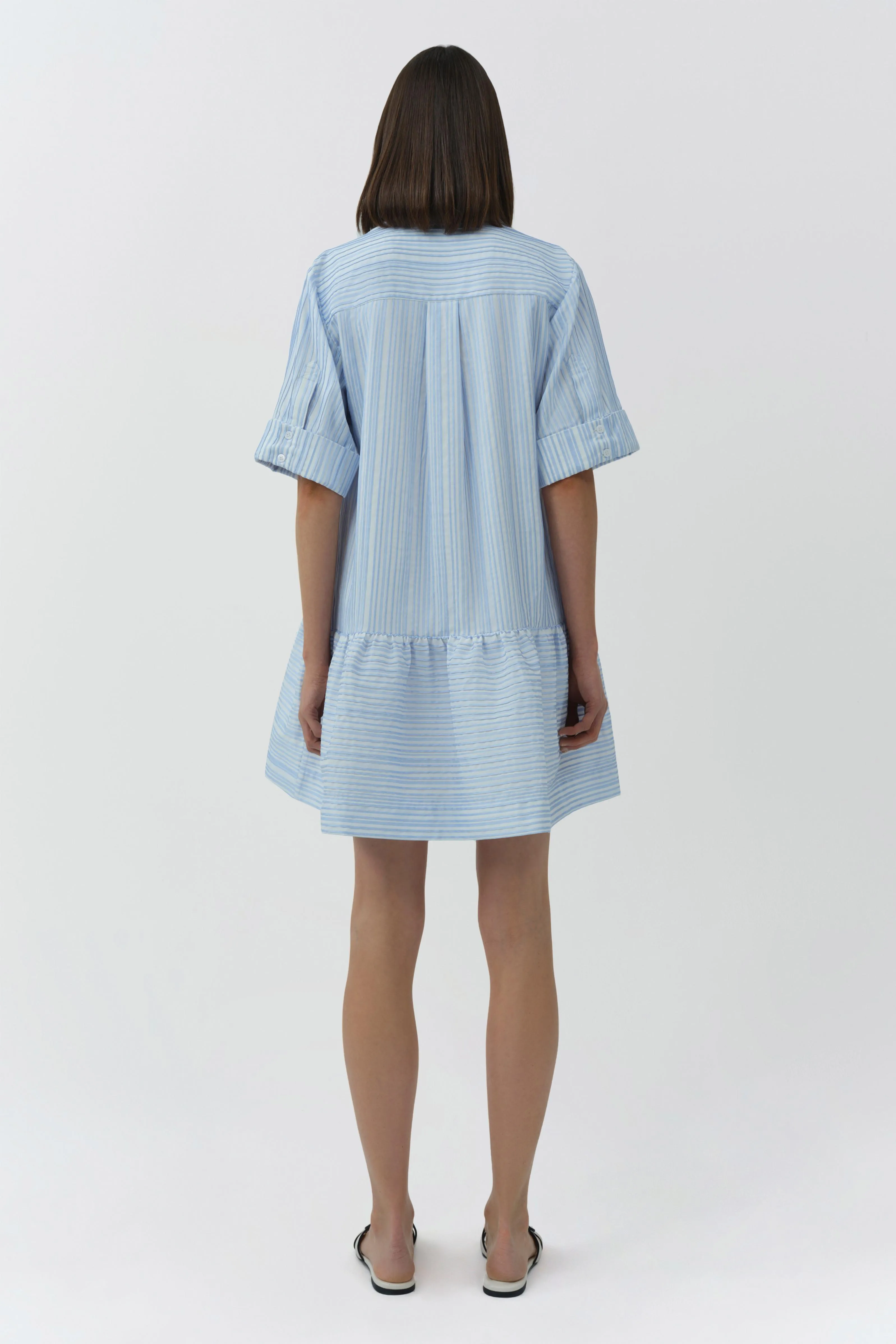 Criss Short Sleeve Shirt Dress sold by Simkhai product image thumbnail 5
