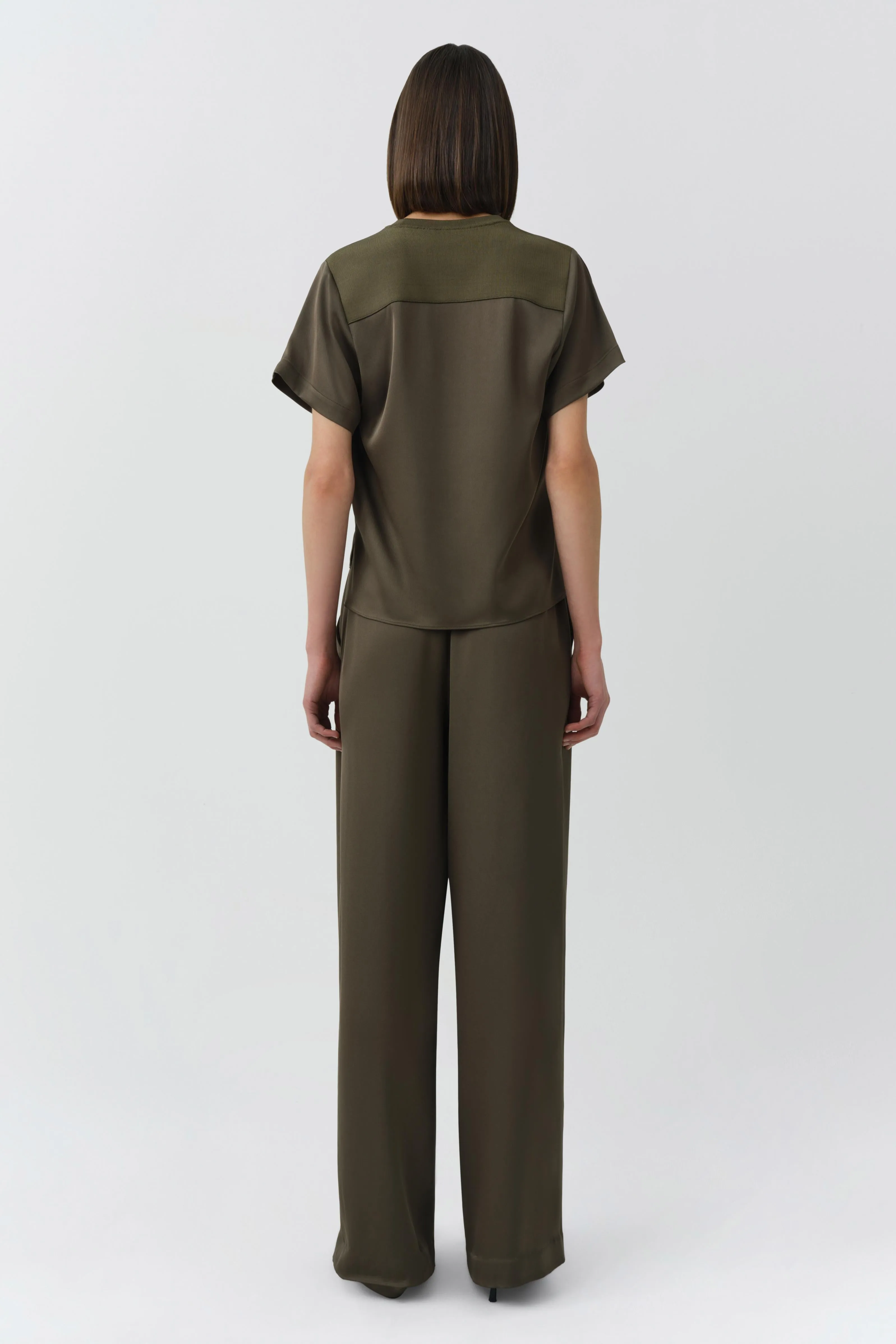 Addy Satin Combo Tee sold by Simkhai product image thumbnail 4