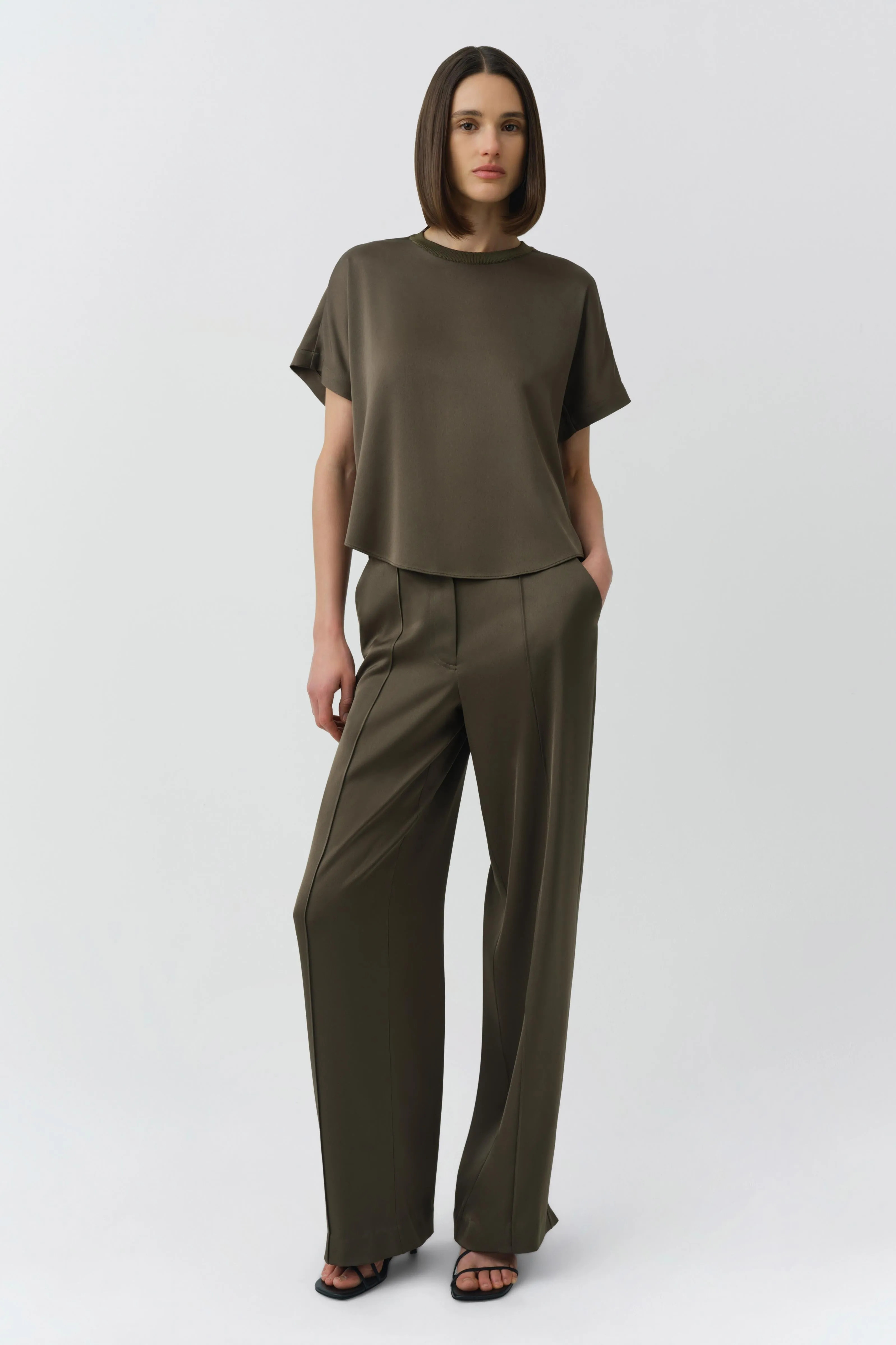Addy Satin Combo Tee sold by Simkhai product image thumbnail 2