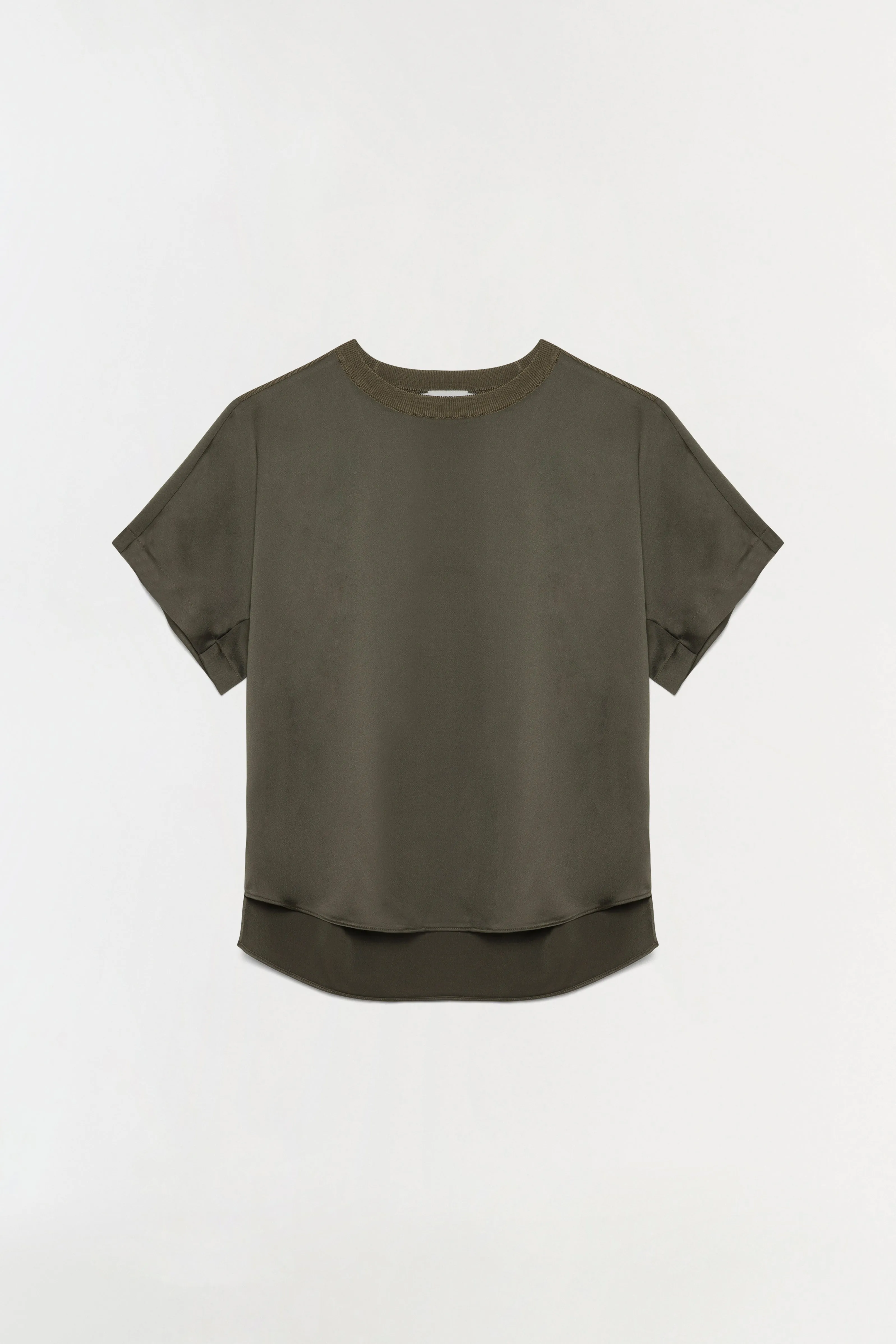 Addy Satin Combo Tee sold by Simkhai