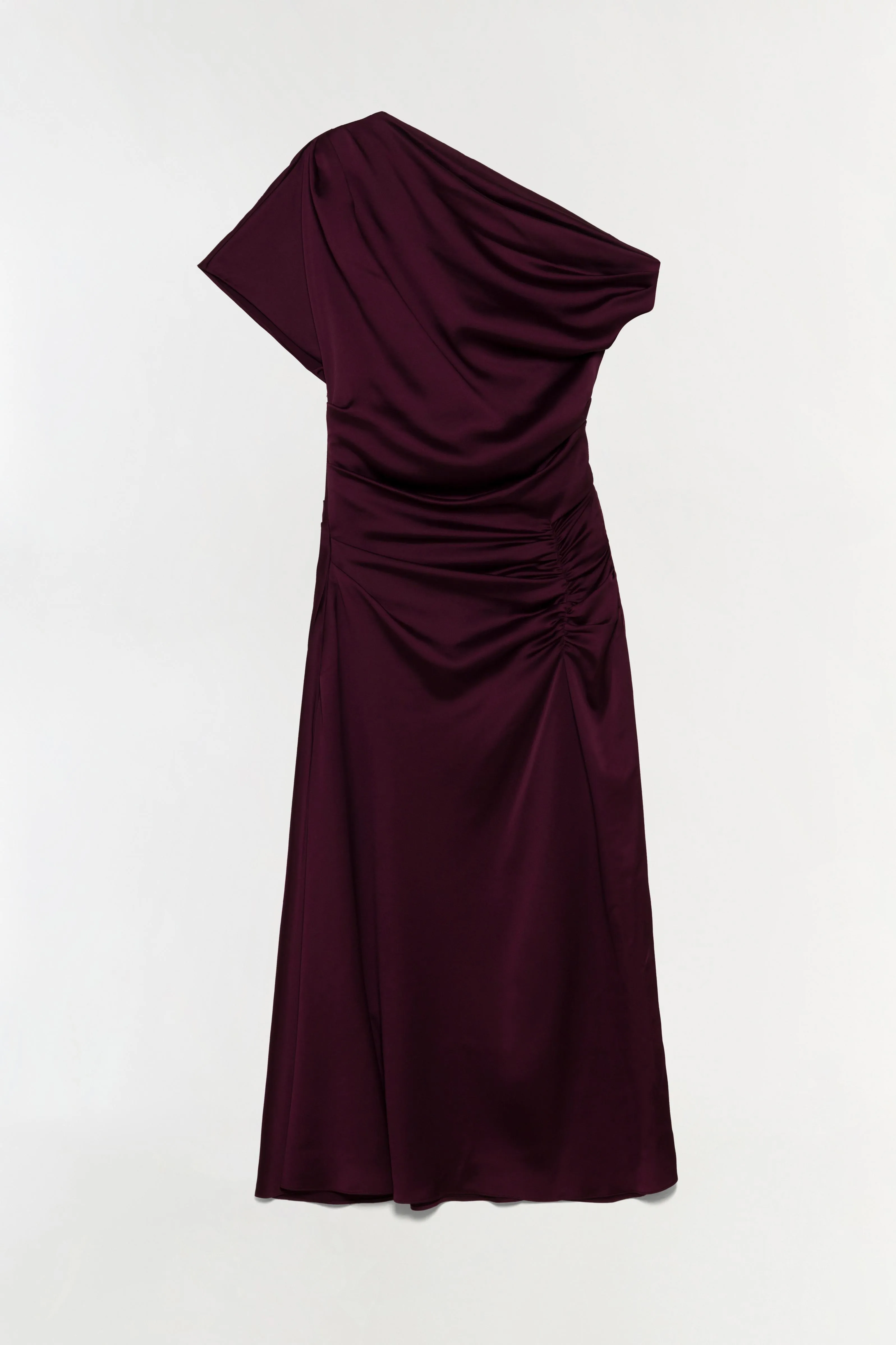 Joanna Off Shoulder Satin Midi Dress sold by Simkhai