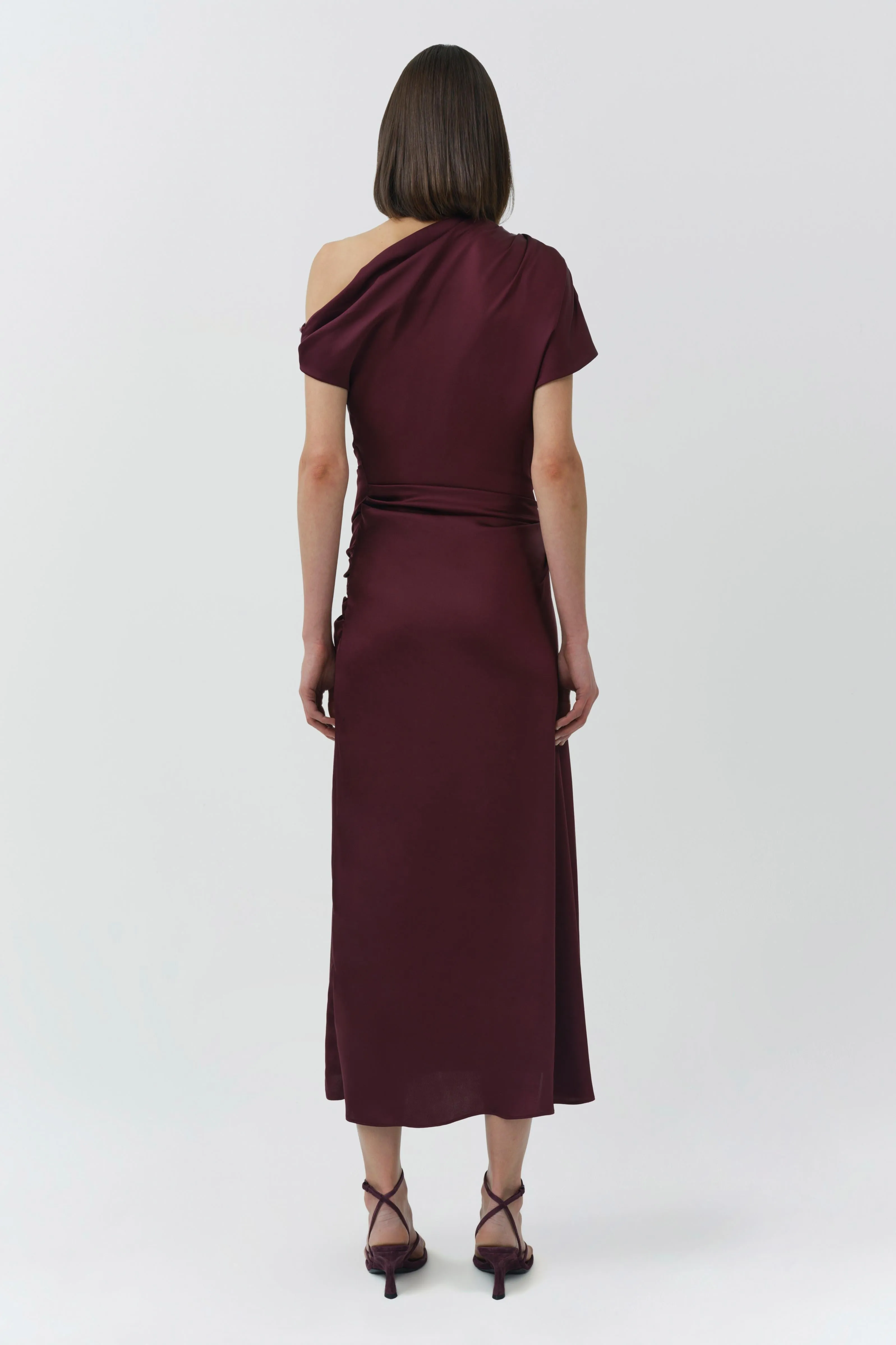 Joanna Off Shoulder Satin Midi Dress sold by Simkhai product image thumbnail 5