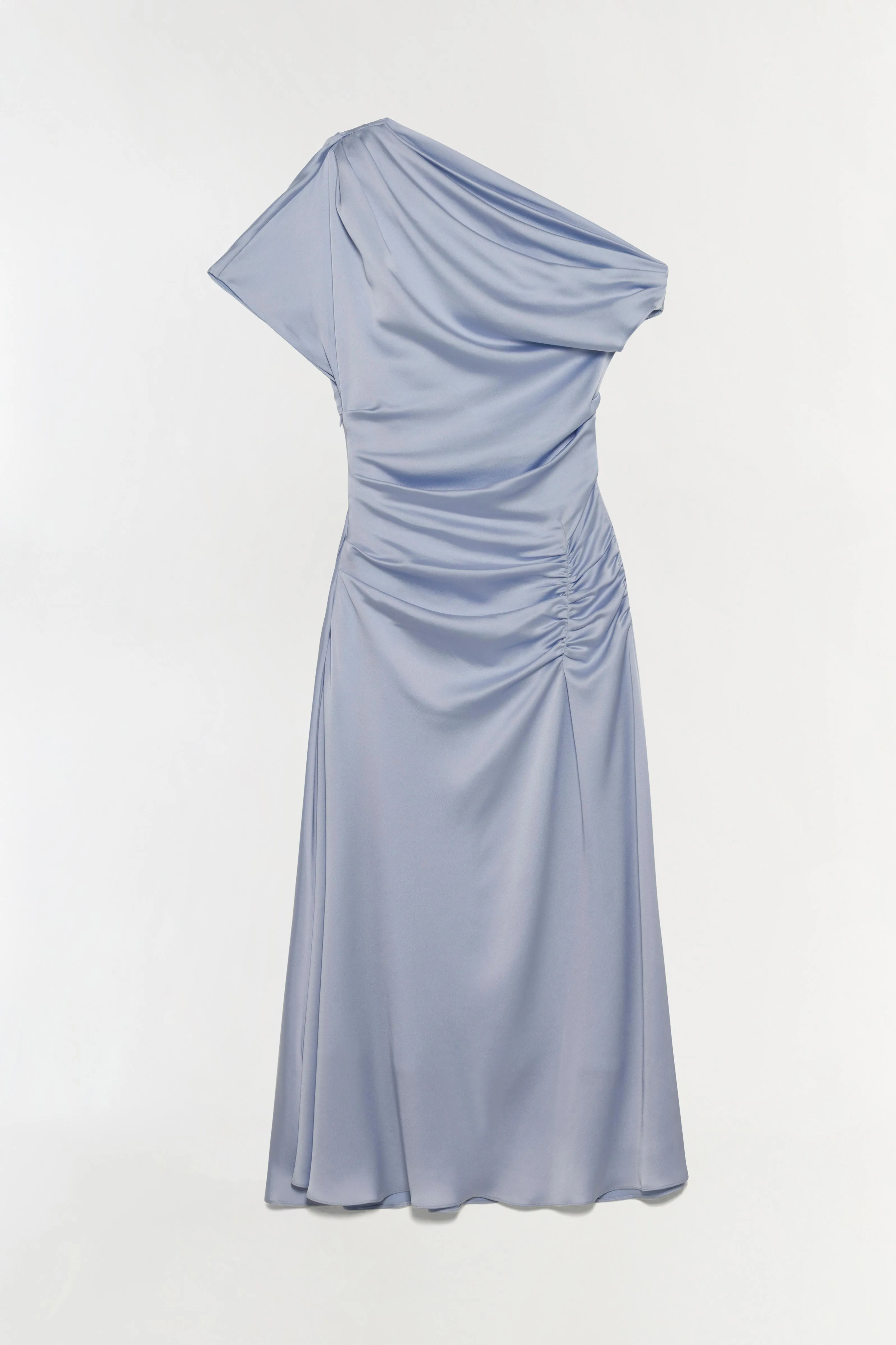 Joanna Off Shoulder Satin Midi Dress sold by Simkhai