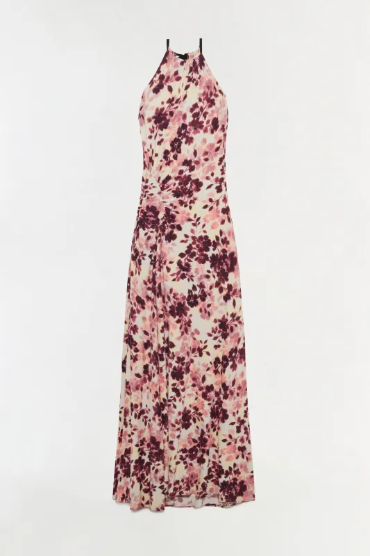 Cerin Draped Jersey Halter Maxi Dress made by Simkhai