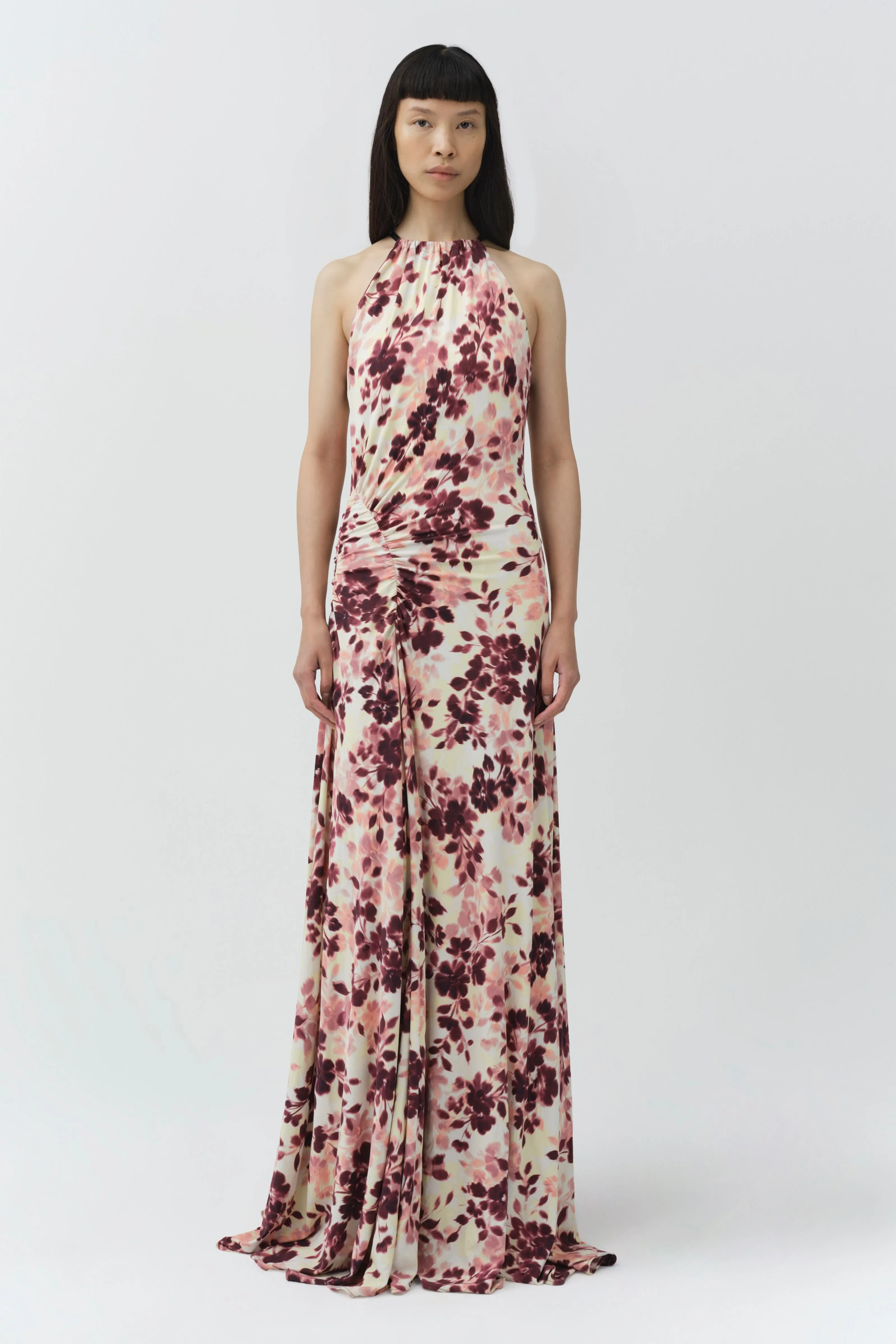 Cerin Draped Jersey Halter Maxi Dress sold by Simkhai product image thumbnail 2
