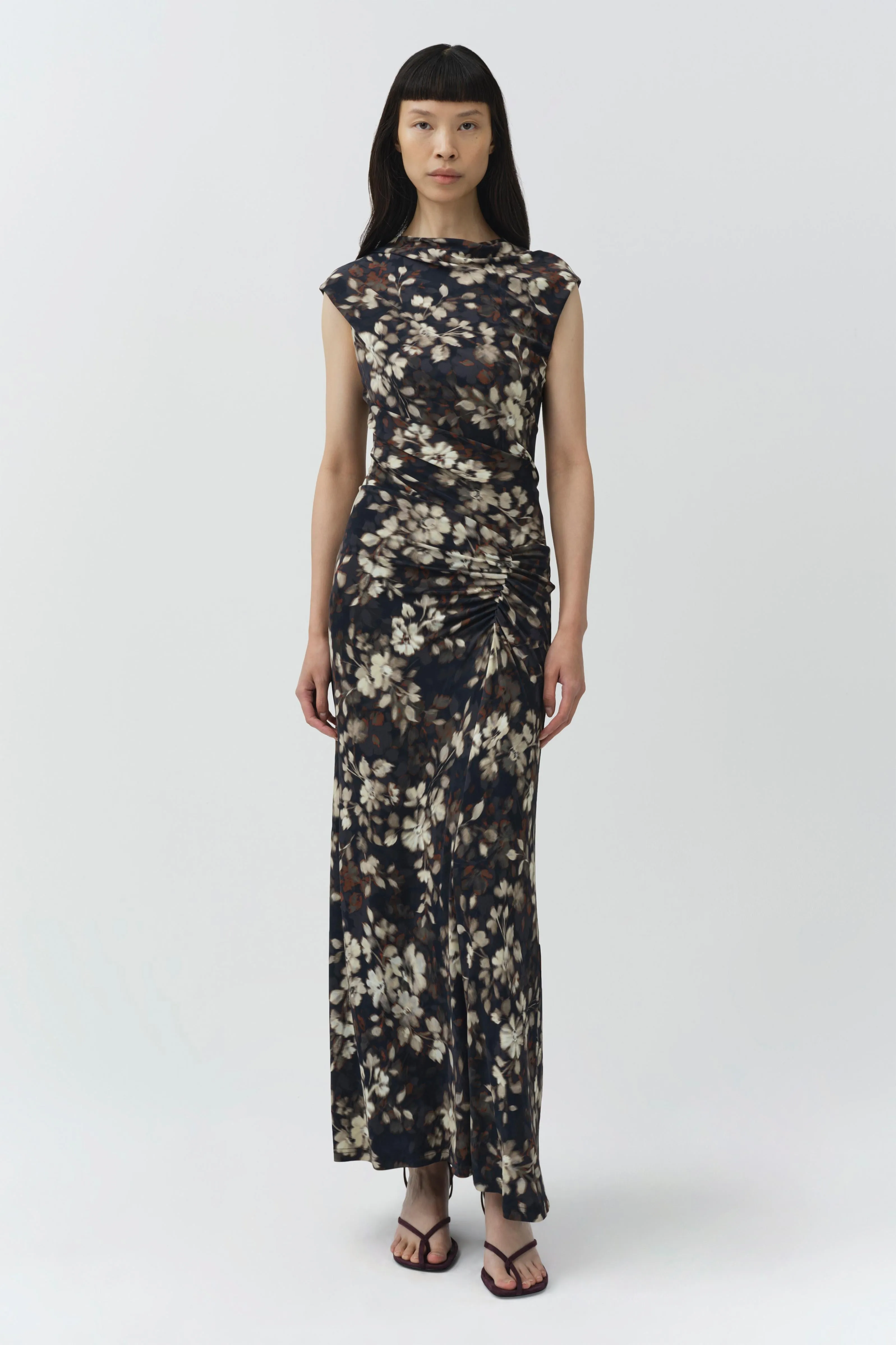 Acacia Draped Jersey Midi Dress sold by Simkhai product image thumbnail 2