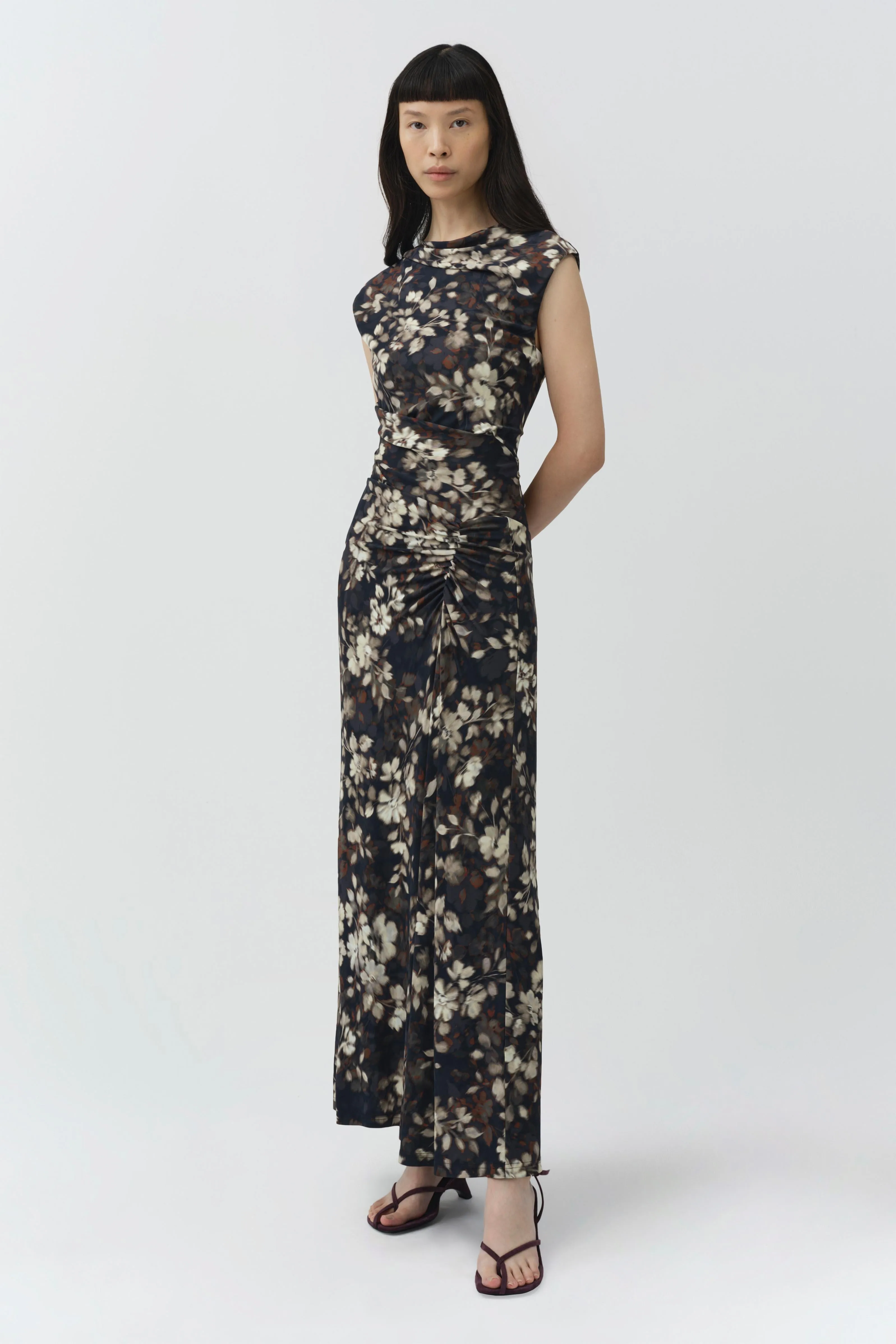 Acacia Draped Jersey Midi Dress sold by Simkhai product image thumbnail 4
