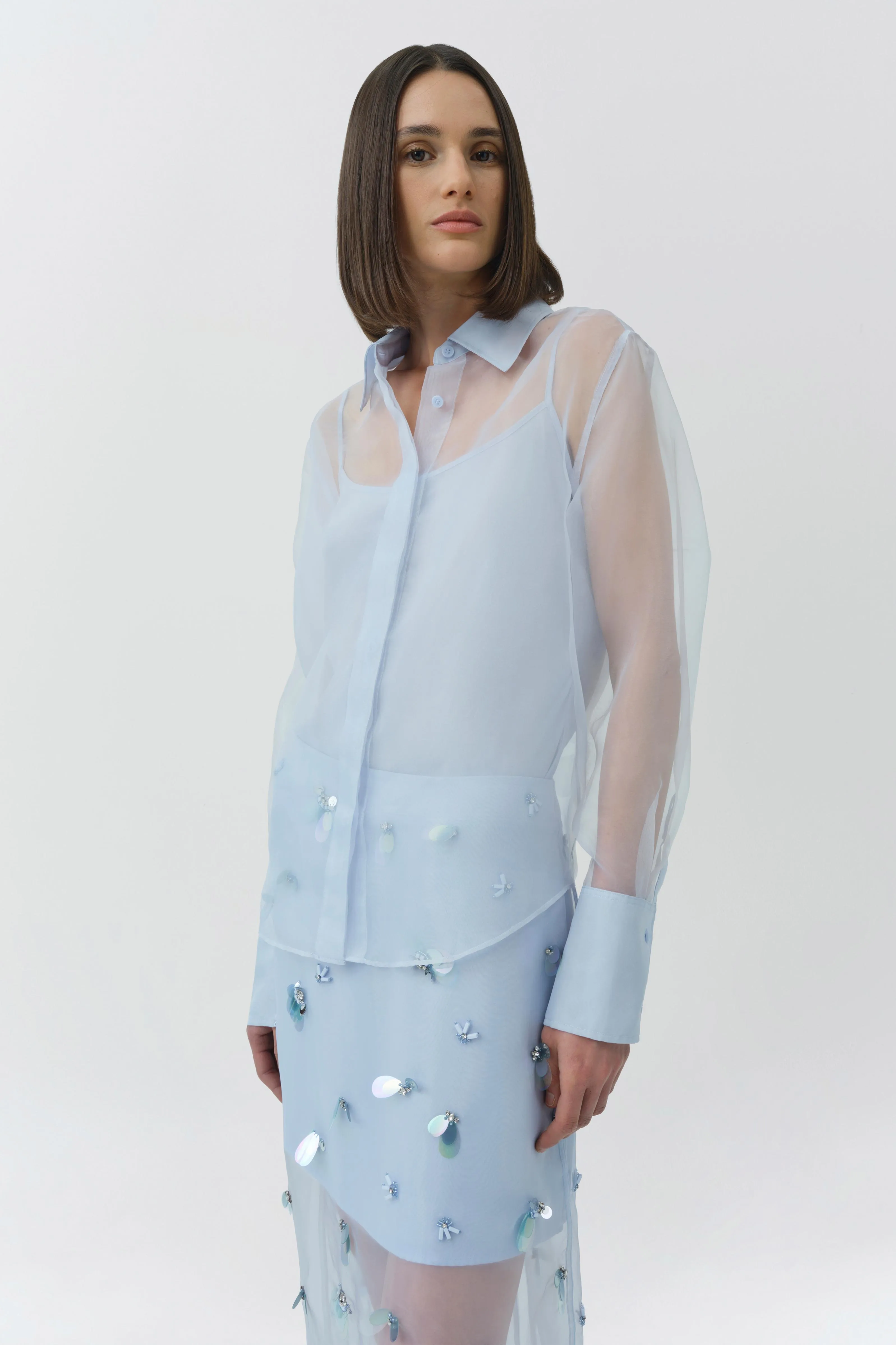Loen Organza Shirt sold by Simkhai product image thumbnail 4