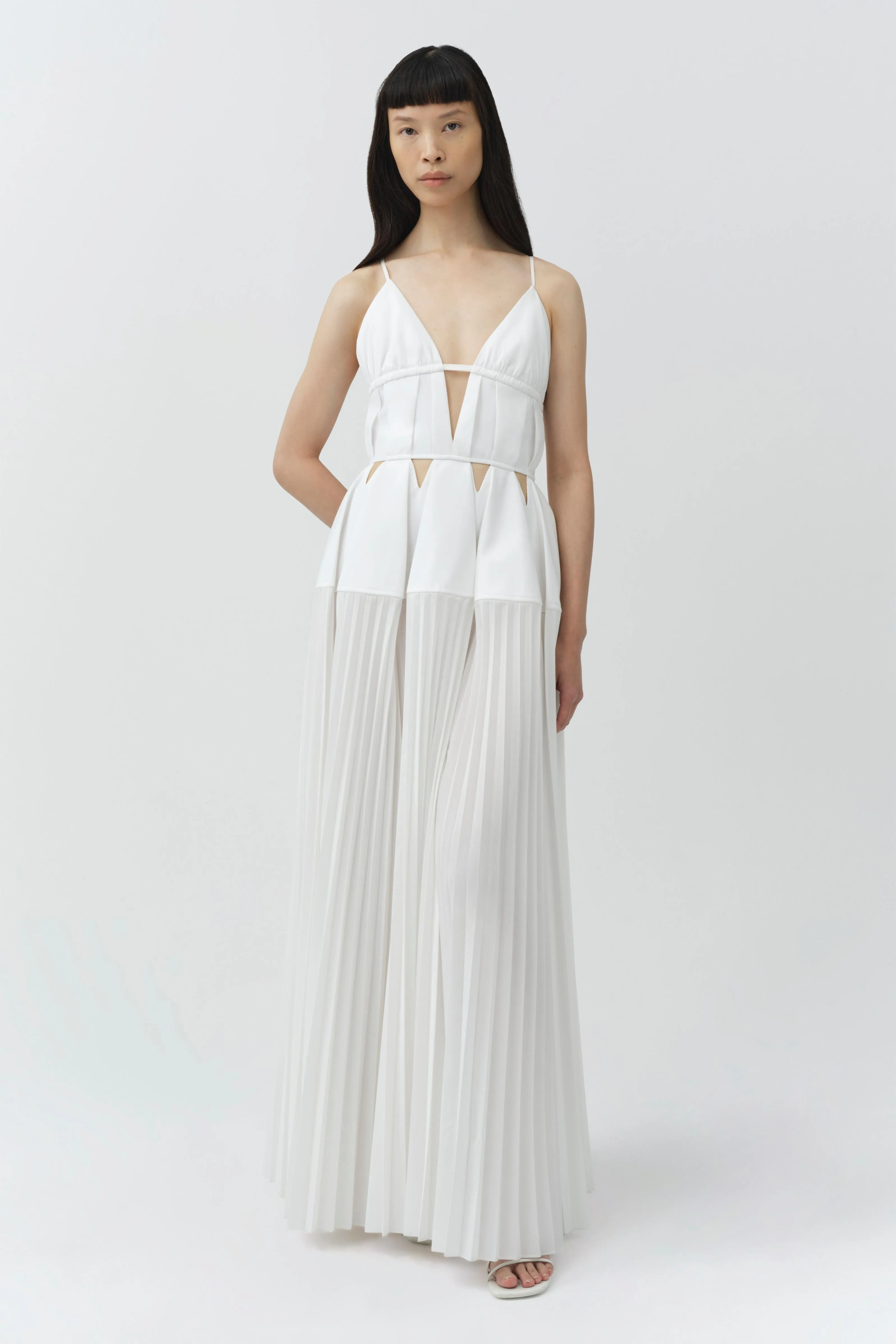 Selene Pleated Cotton Gown sold by Simkhai product image thumbnail 2