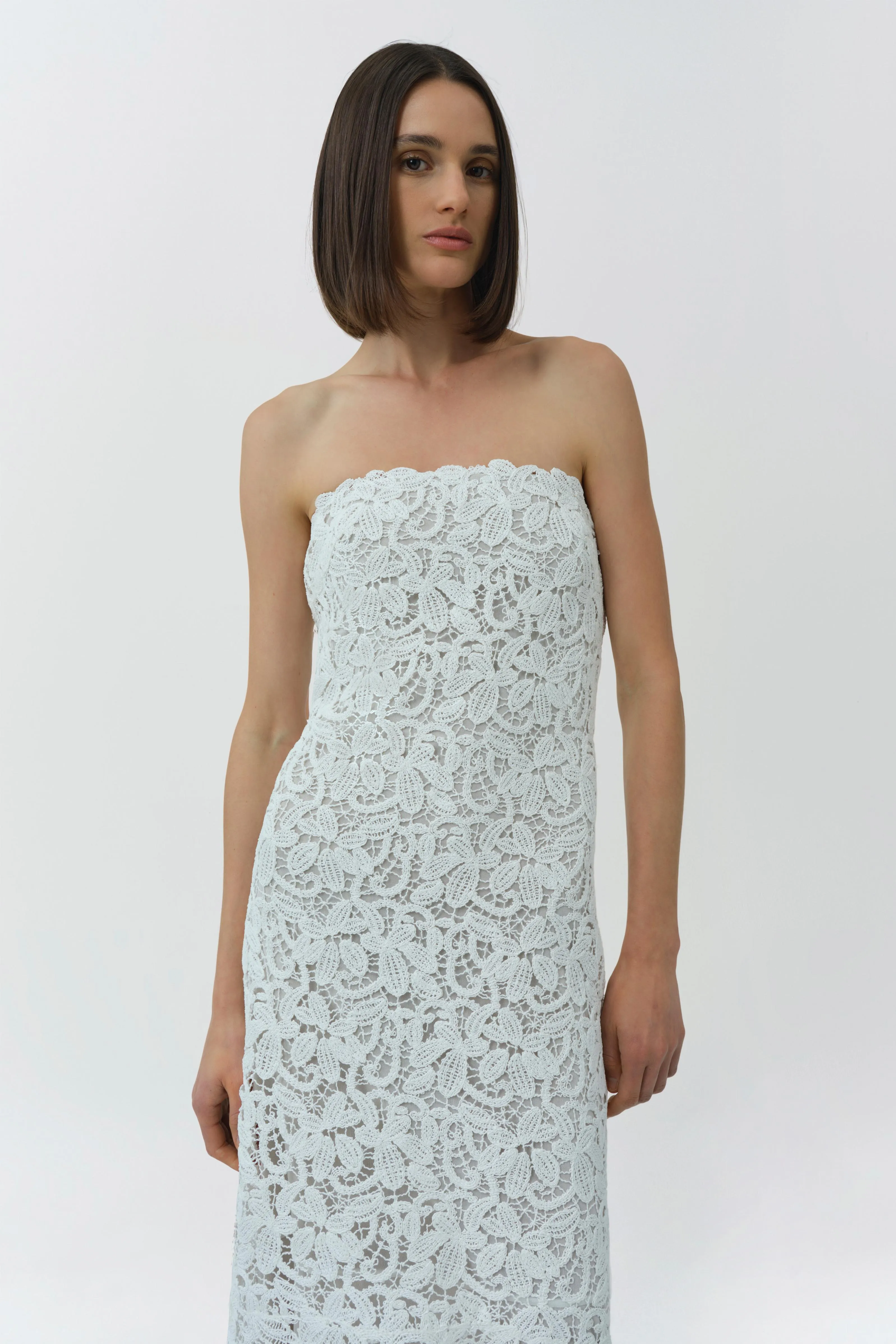 Sera Floral Raffia Bustier Midi Dress sold by Simkhai product image thumbnail 3